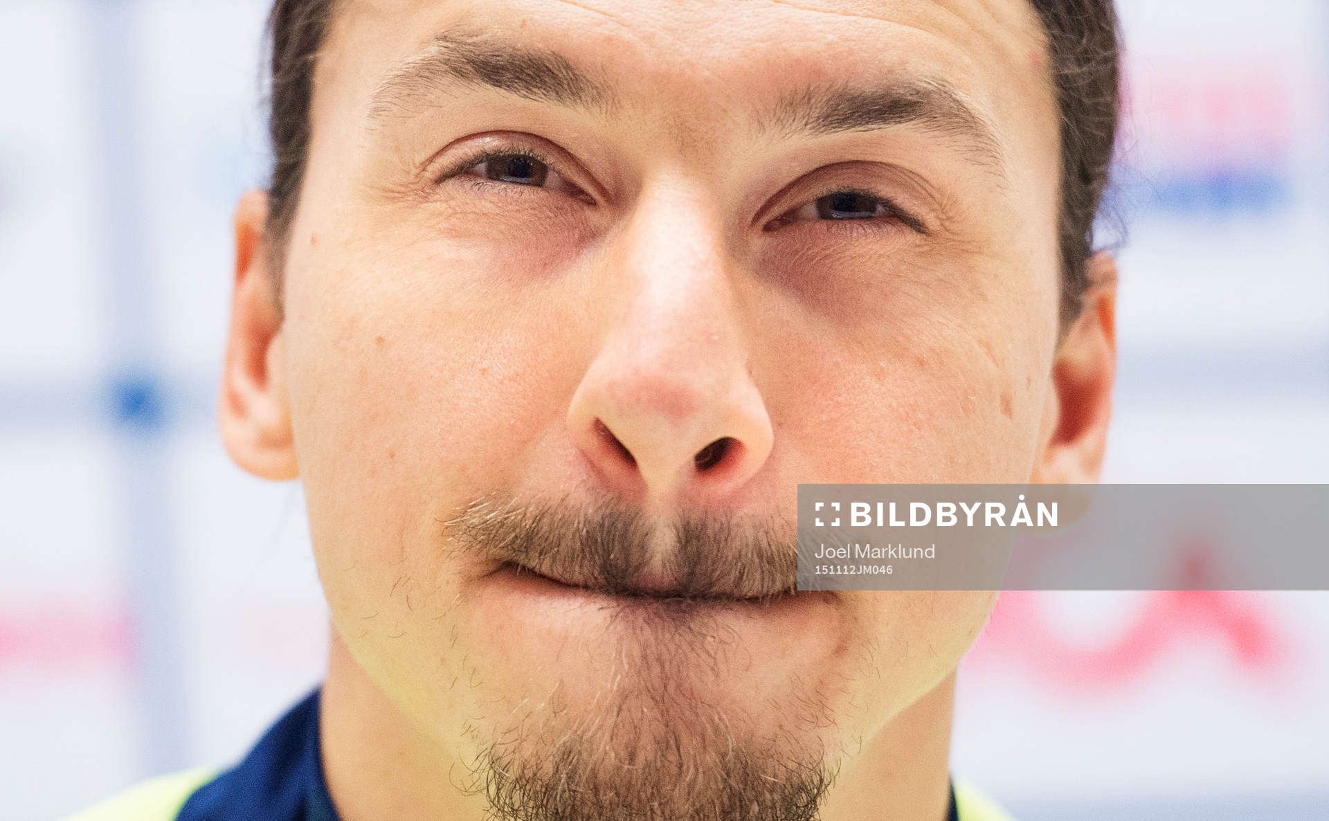 Zlatan Ibrahimovic på en presskonferens