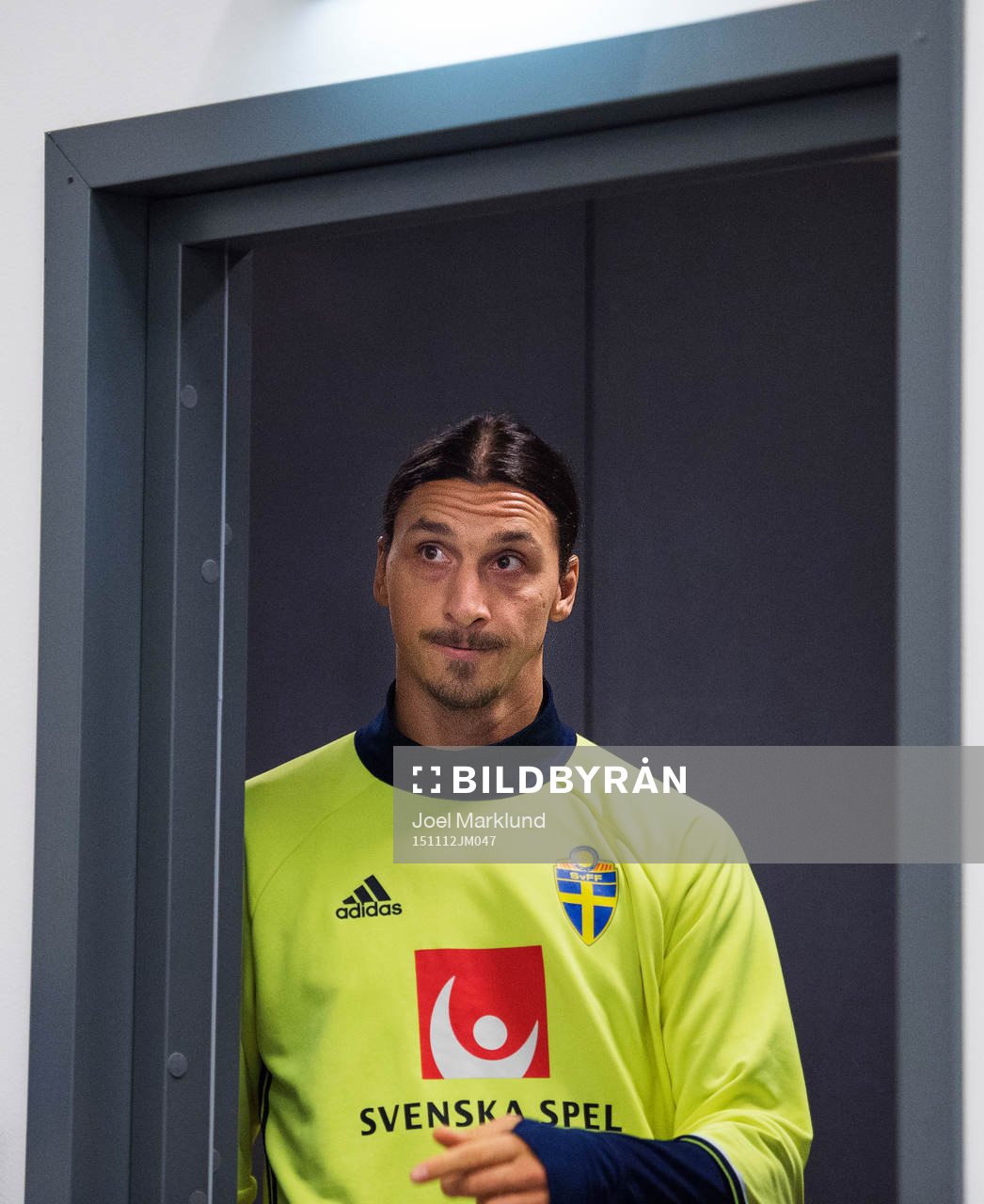 Zlatan Ibrahimovic på en presskonferens