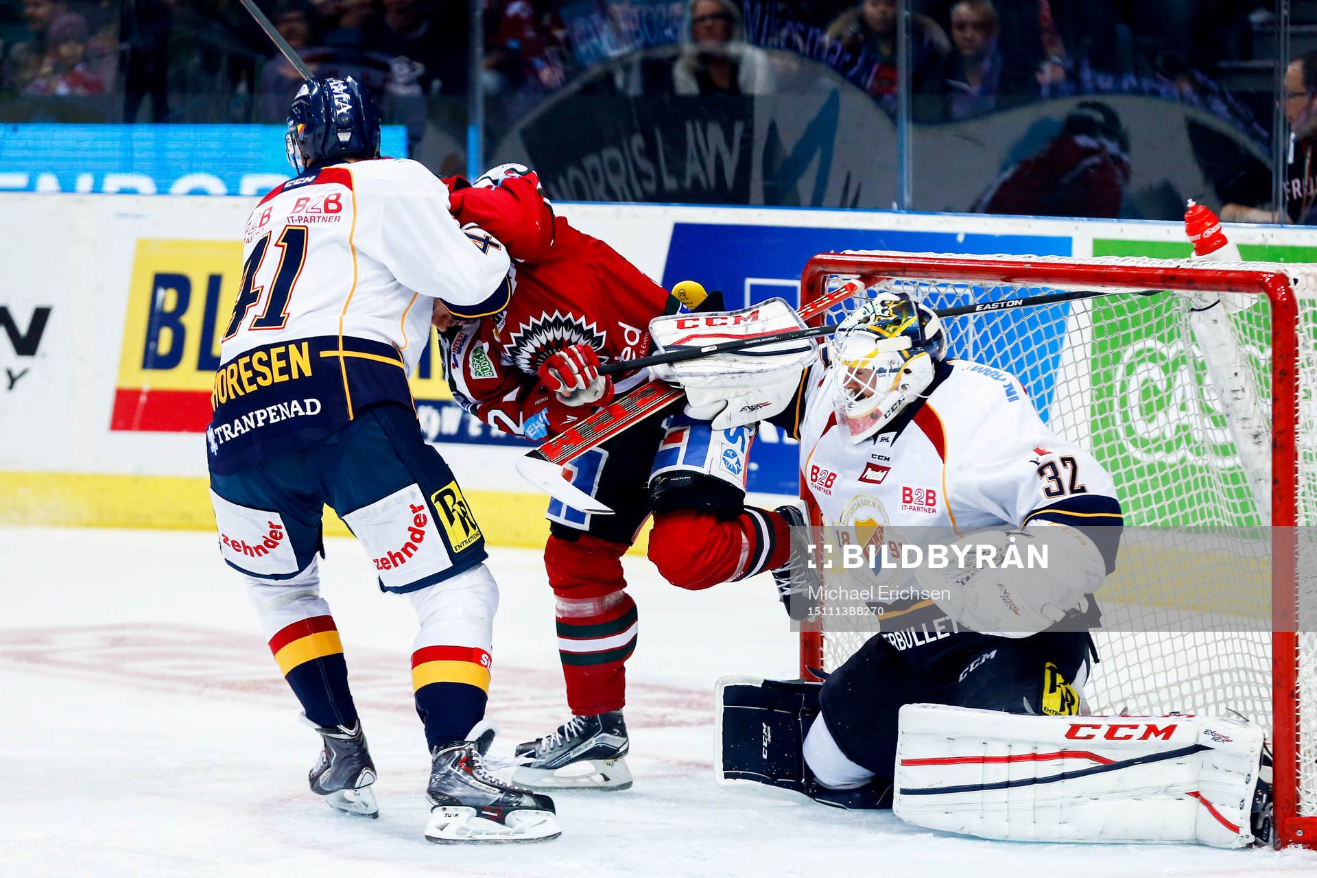 Djurgårdens Patrick Thoresen och Frölundas Patrik