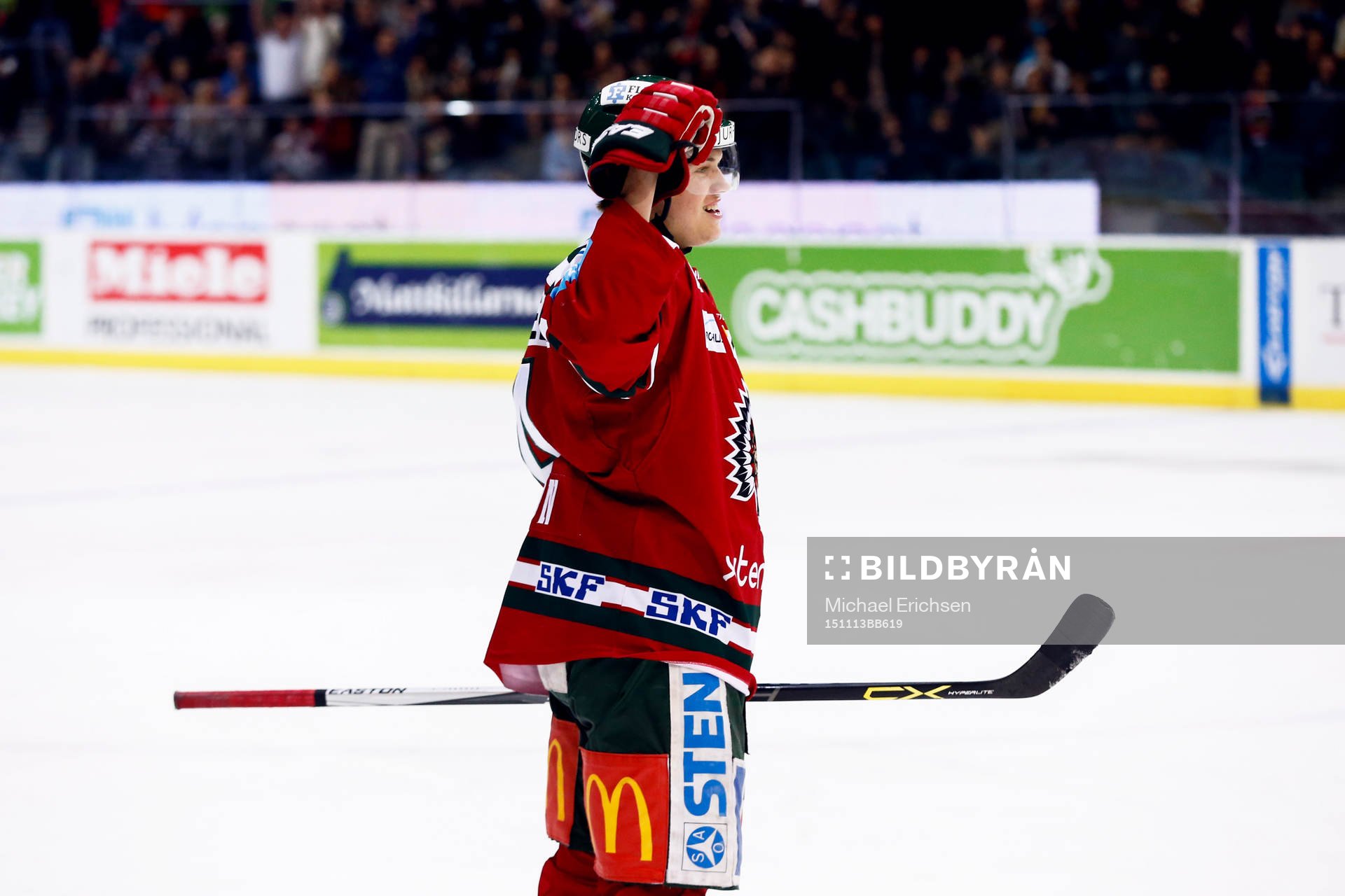 Frölundas Jacob Larsson jublar