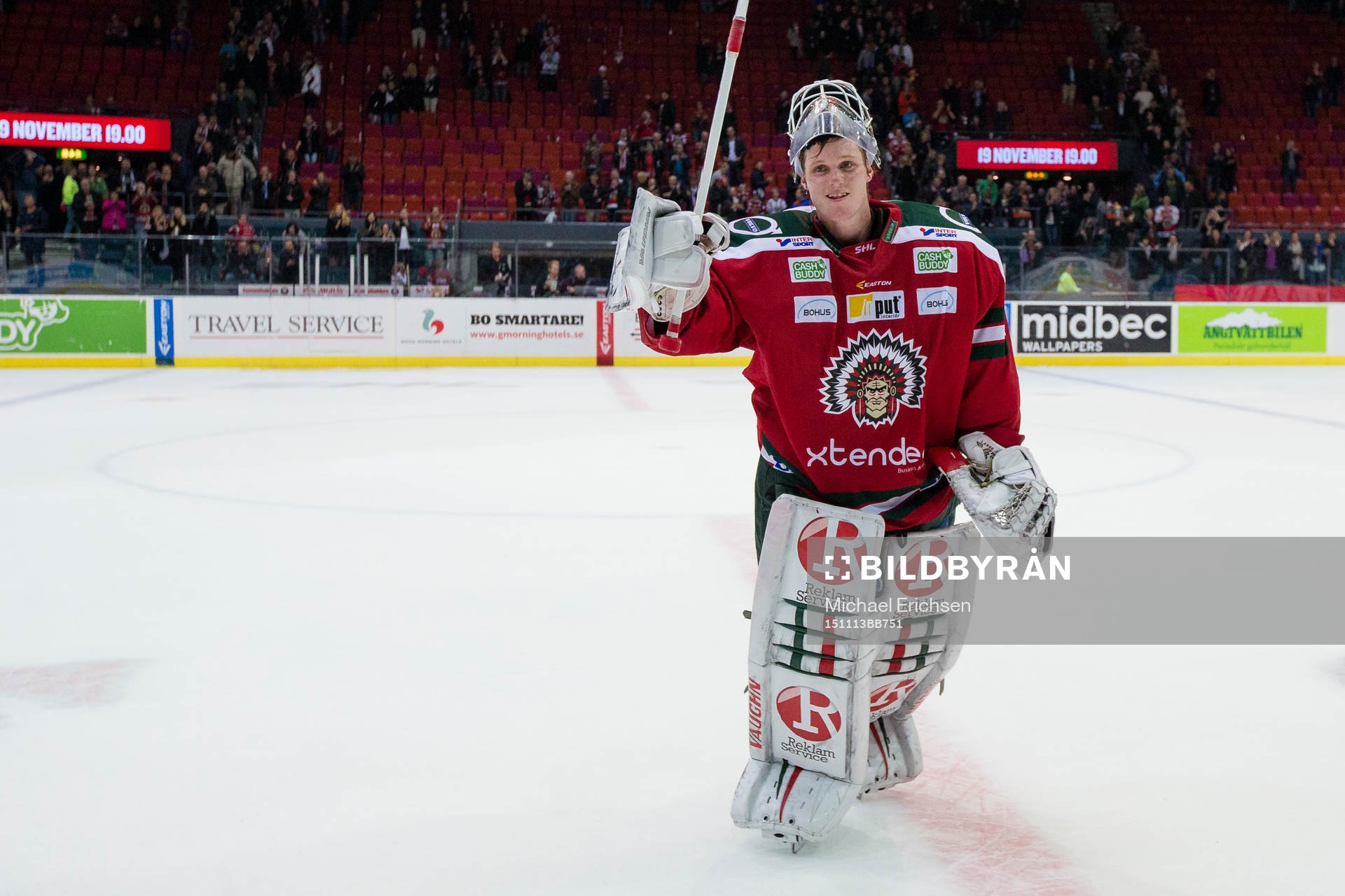 Frölundas målvakt Lars Johansson blir vald till matchens