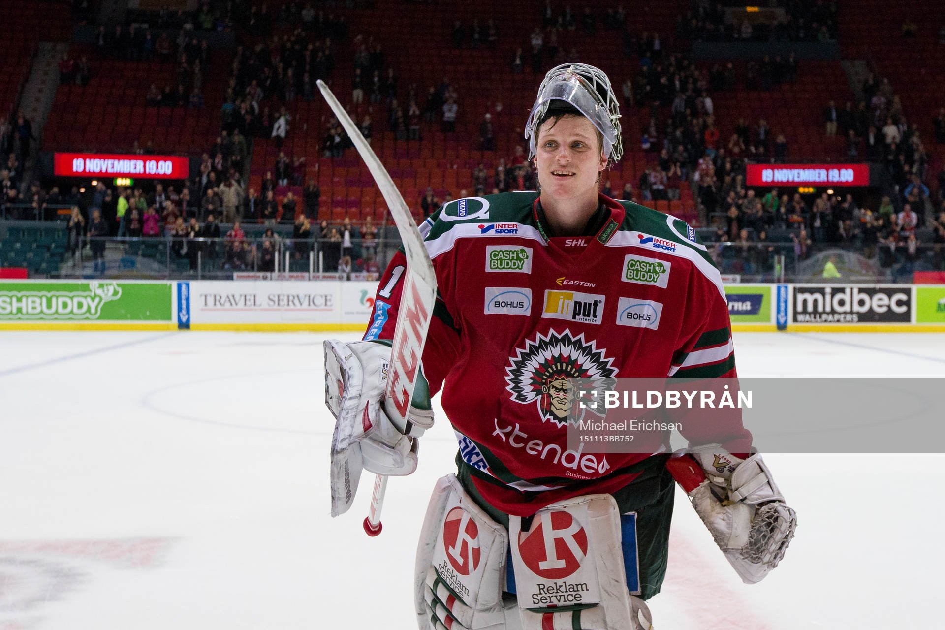Frölundas målvakt Lars Johansson blir vald till matchens