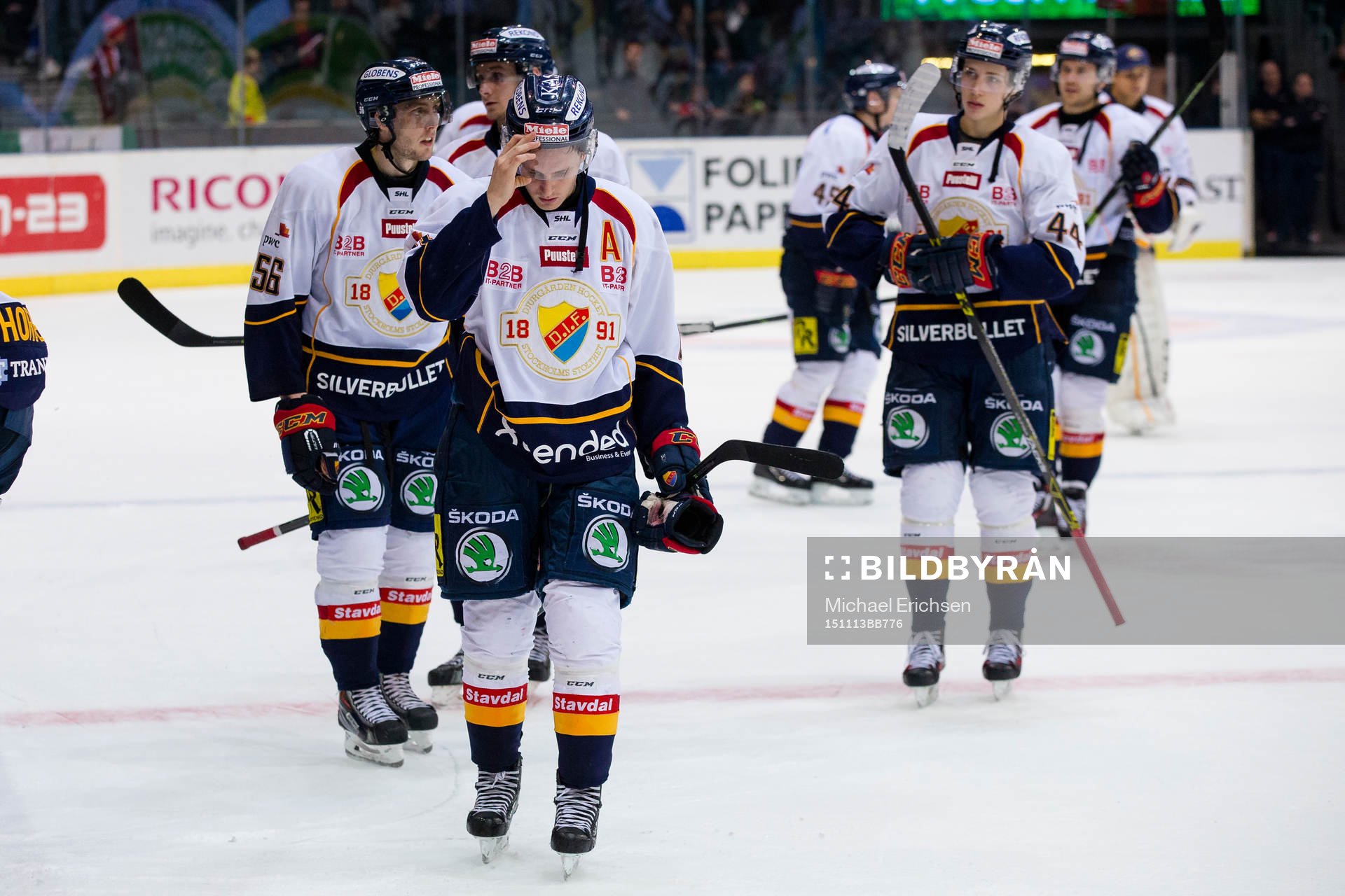 Djurgårdens spelare deppar