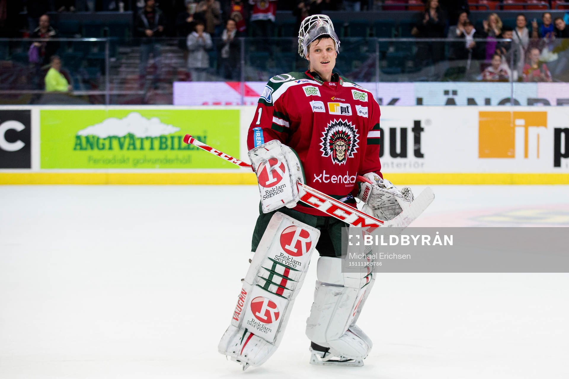 Frölundas målvakt Lars Johansson blir vald till matchens