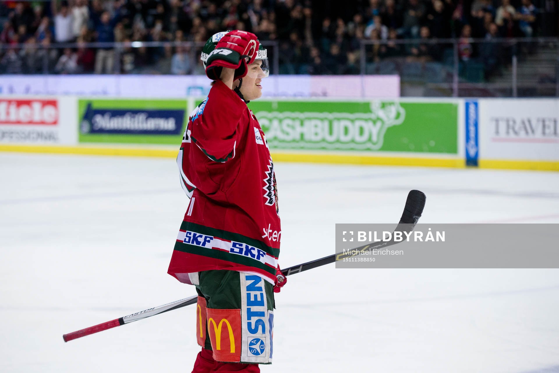 Frölundas Jacob Larsson jublar
