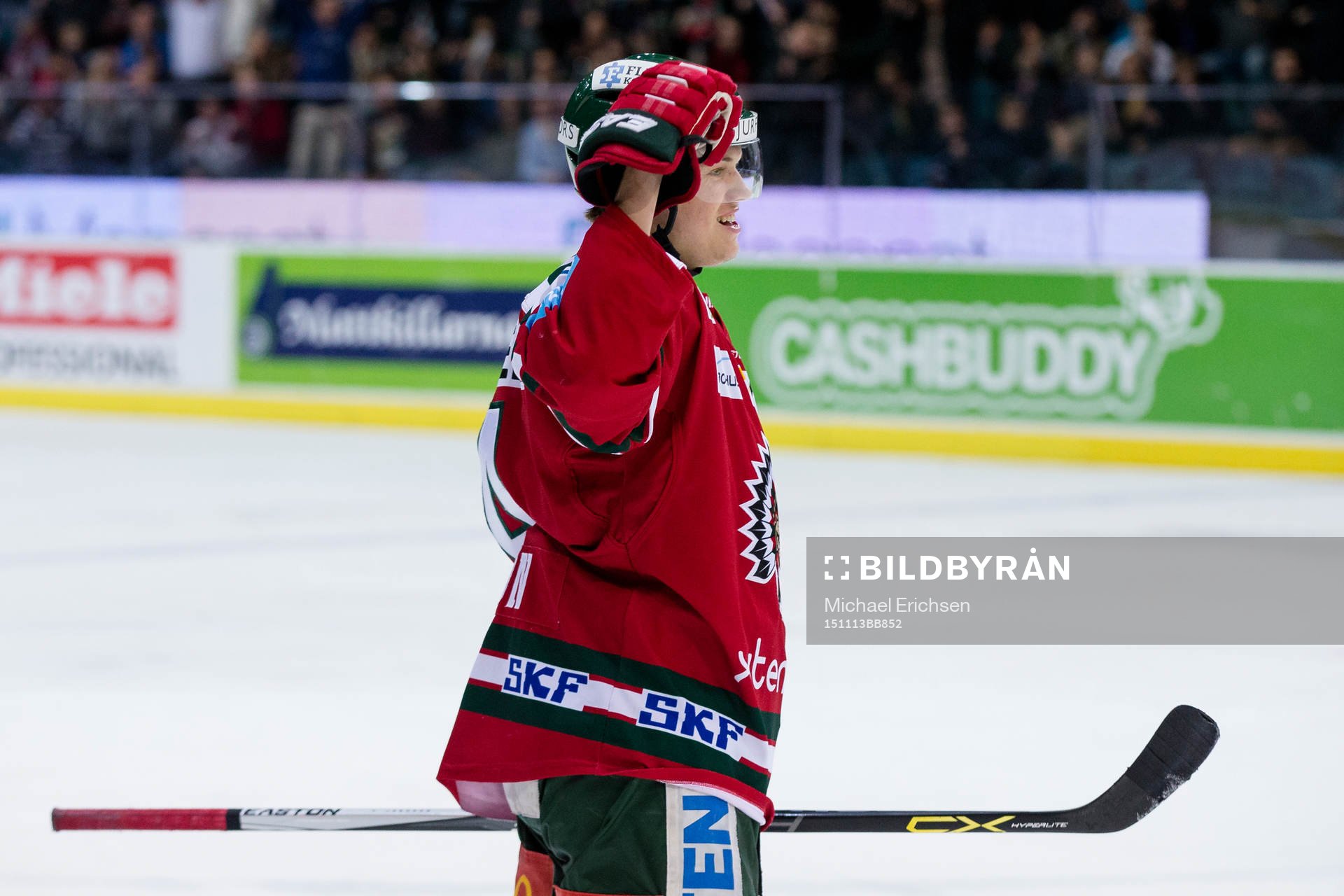 Frölundas Jacob Larsson jublar