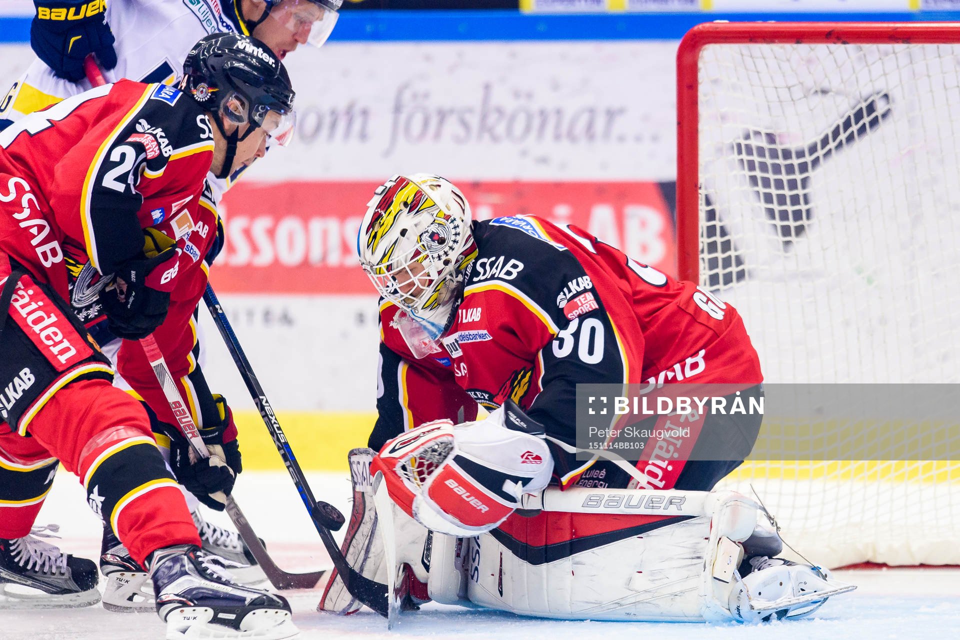 Luleås målvakt Filip Gustafsson