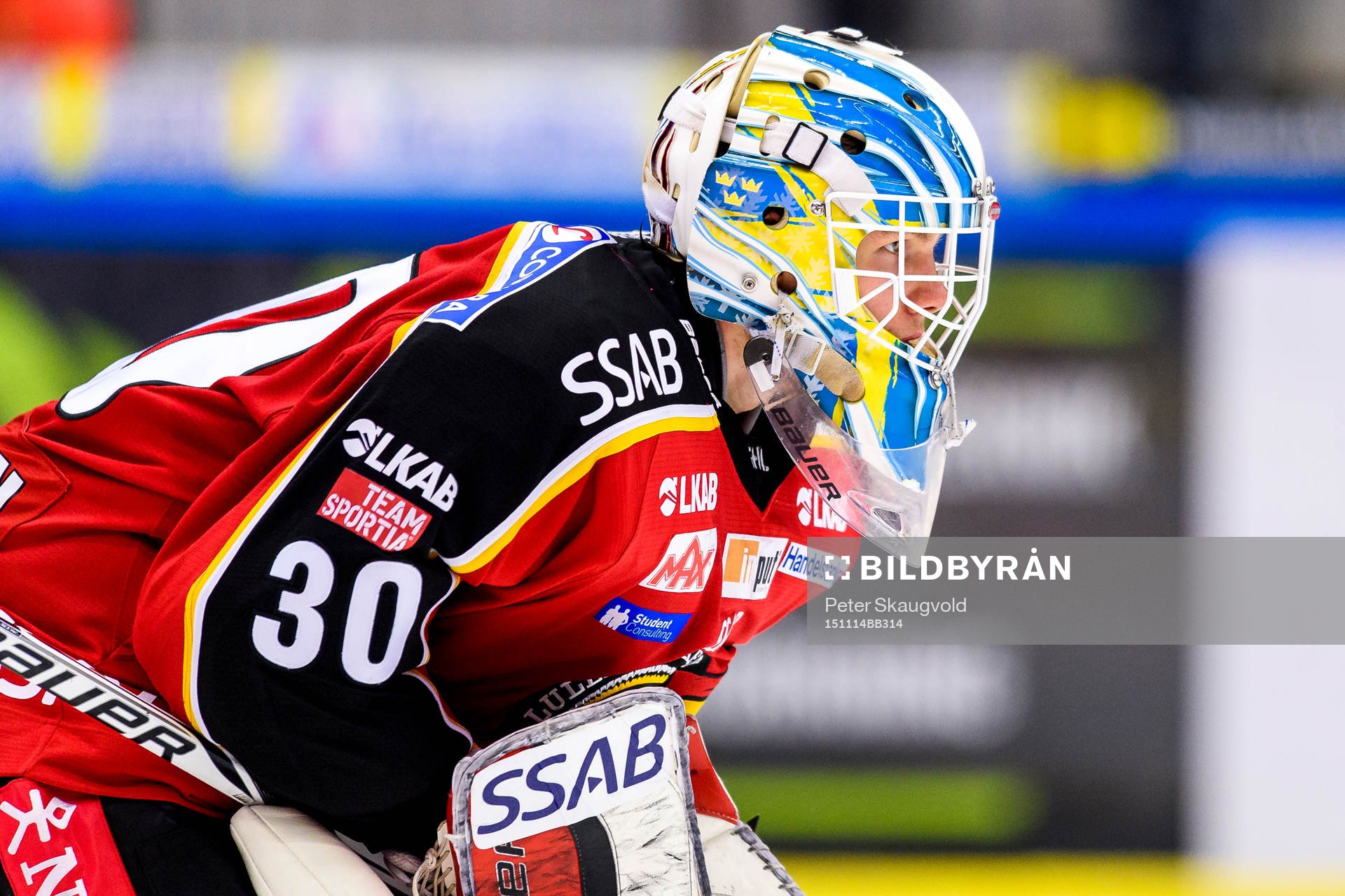 Luleås målvakt Filip Gustafsson