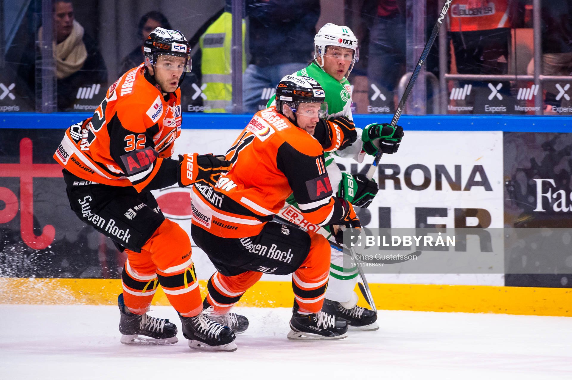 Karlskronas Anton Grundel  och Jesper Olofsson med David