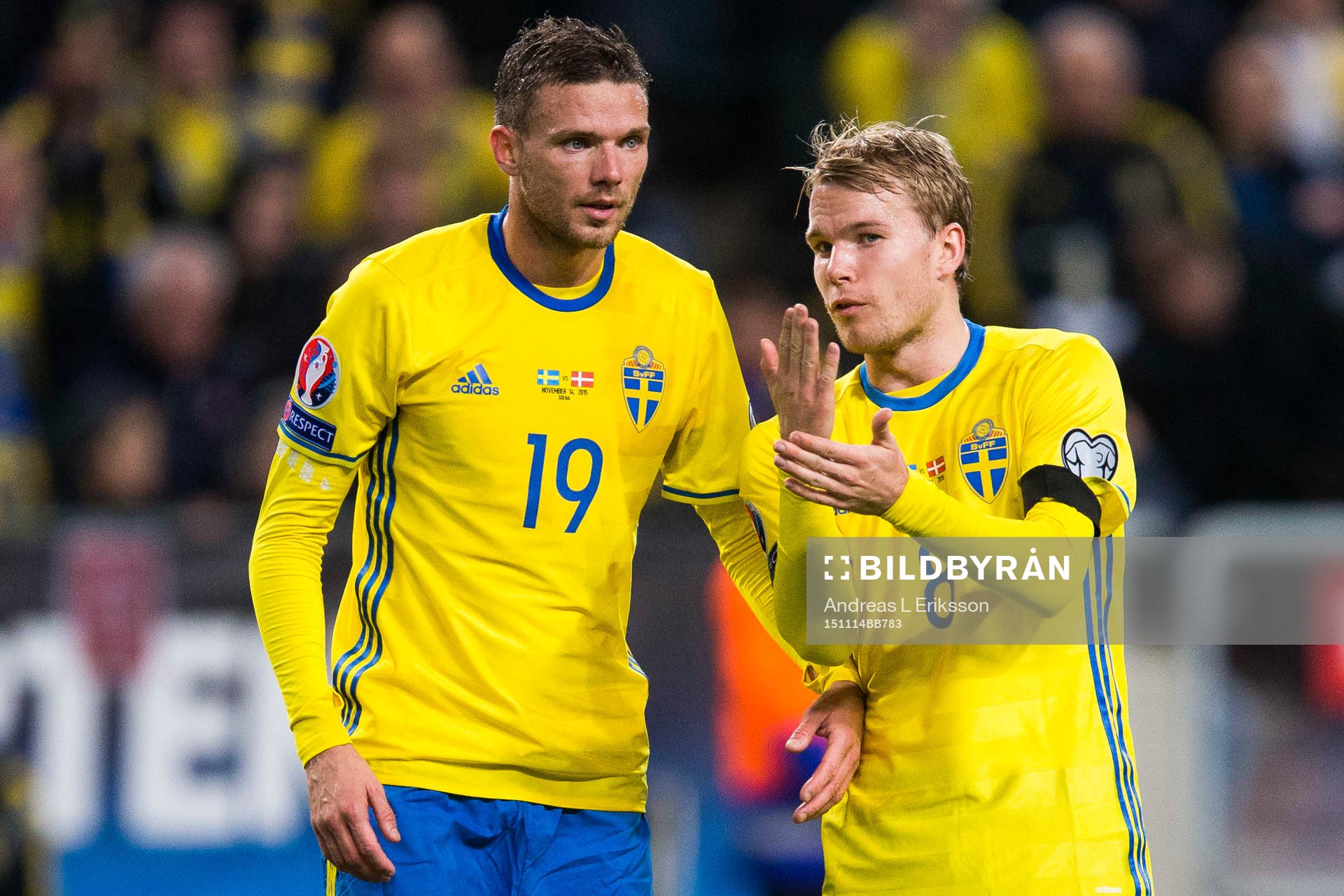 Sveriges Marcus Berg och Oscar Lewicki