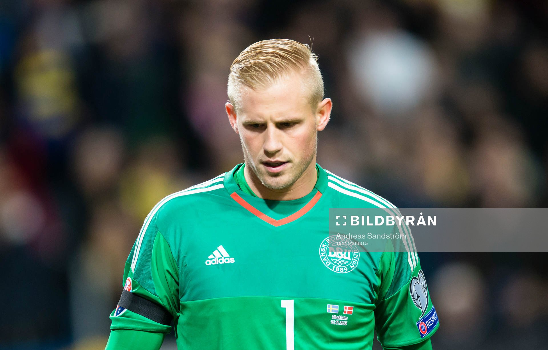 Danmarks målvakt Kasper Schmeichel