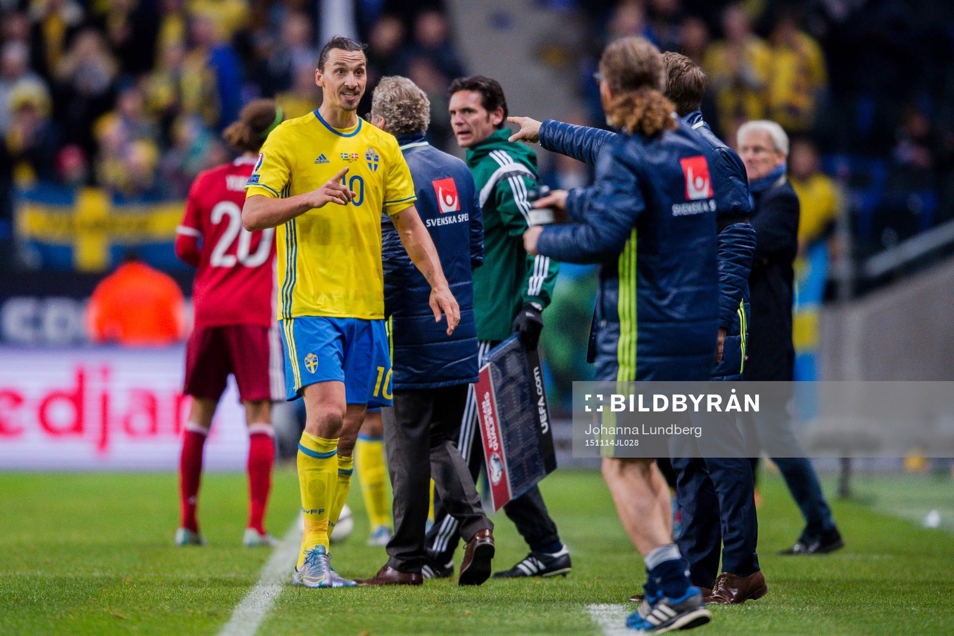 Sveriges Zlatan Ibrahimovic deppar