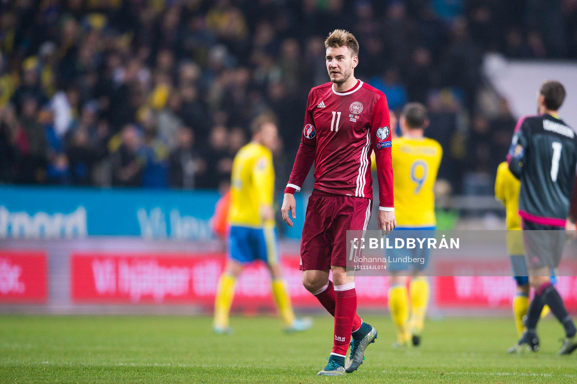 Danmarks Nicklas Bendtner deppar