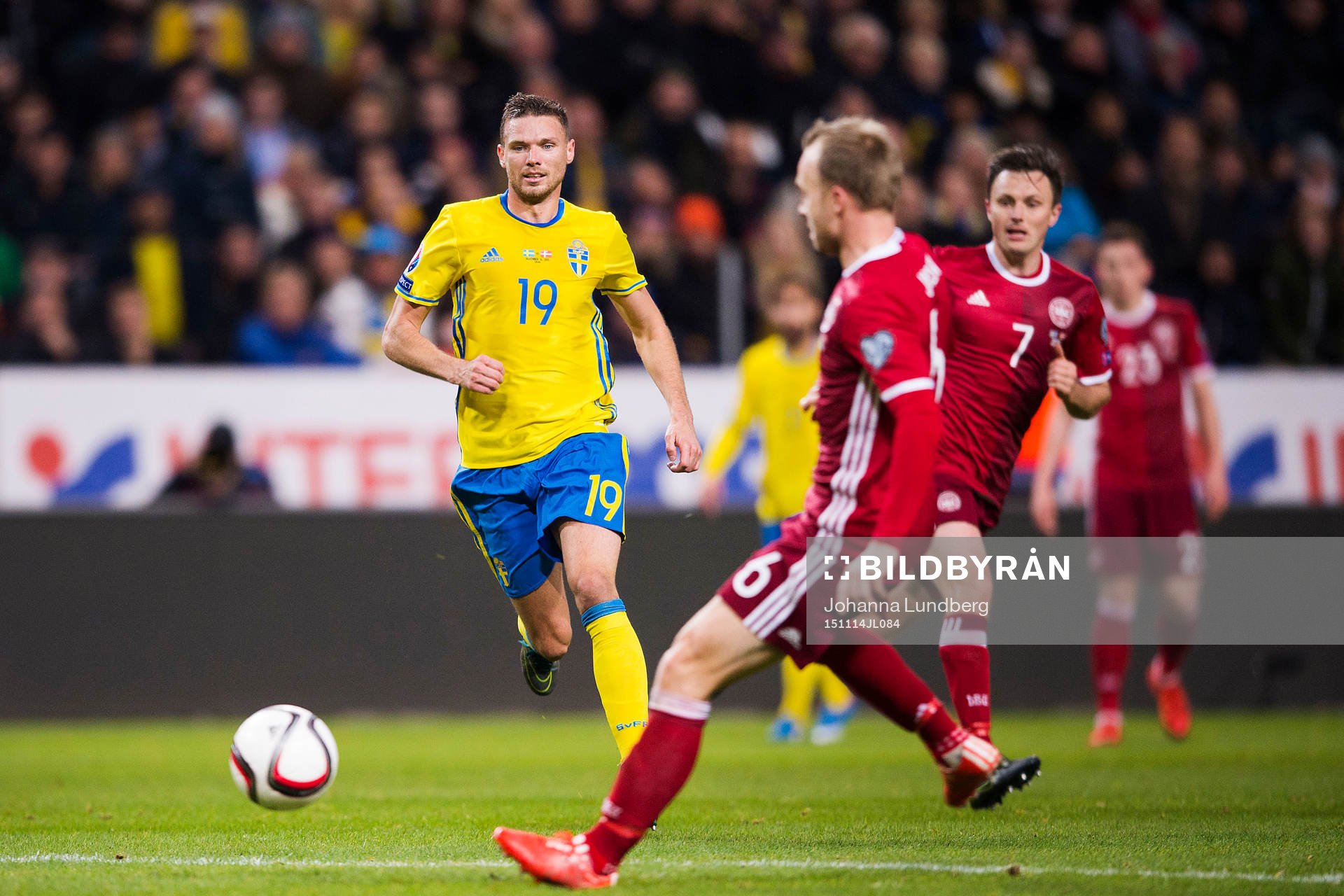 Sveriges Marcus Berg och Danmarks Lars Jacobsen