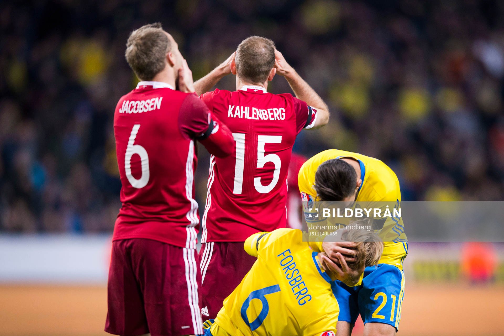 Danmarks Lars Jacobsen och Thomas Kahlenberg deppar
