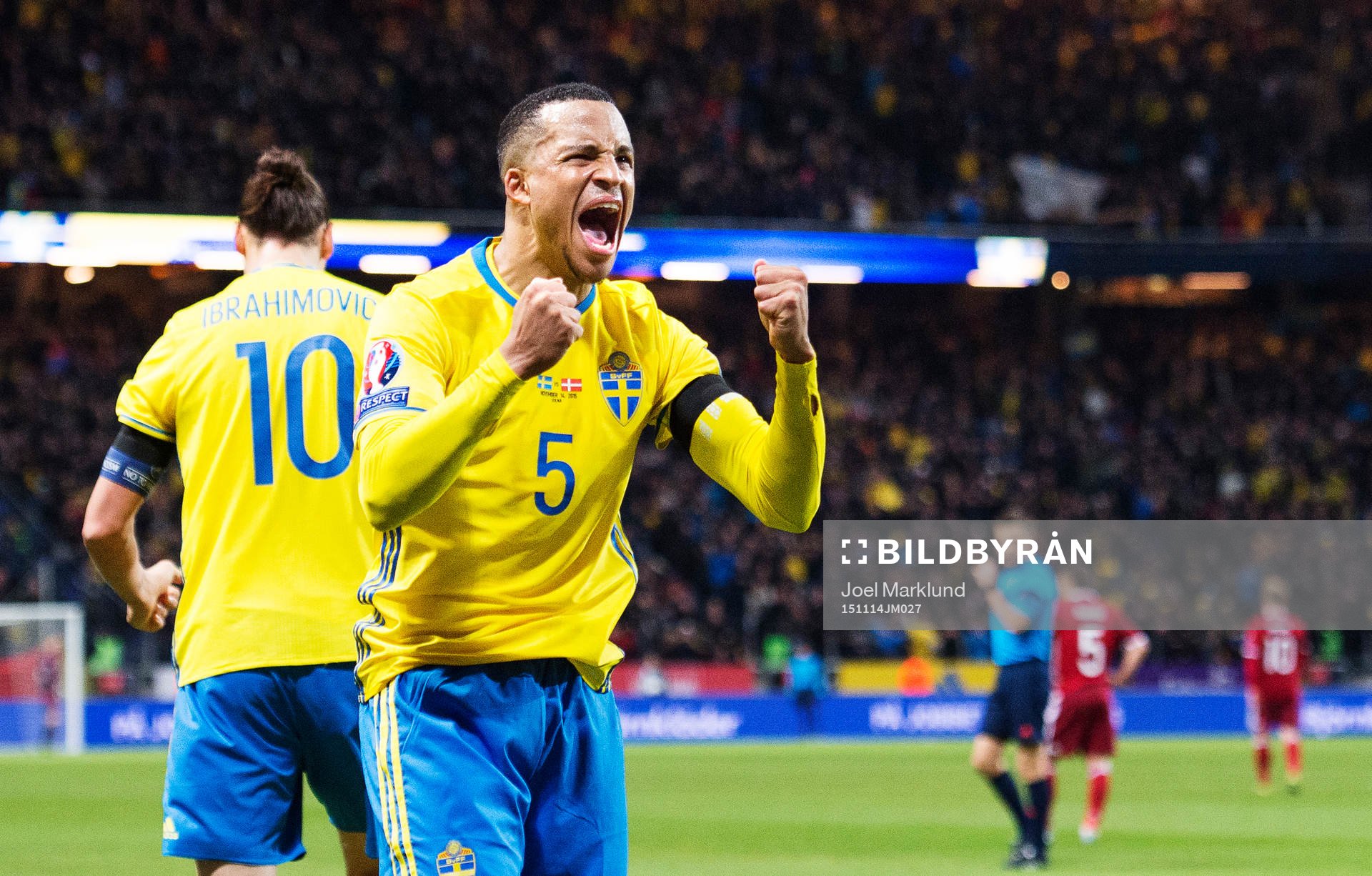 Sveriges Martin Olsson jublar