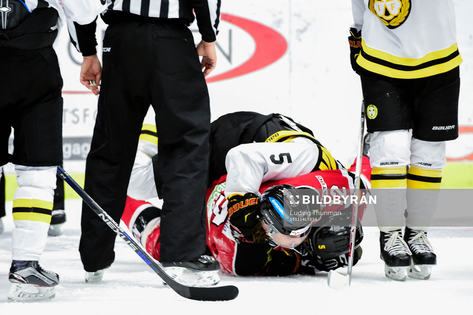 Brynäs Lukas Kilström och Malmö Redhawks Andreas