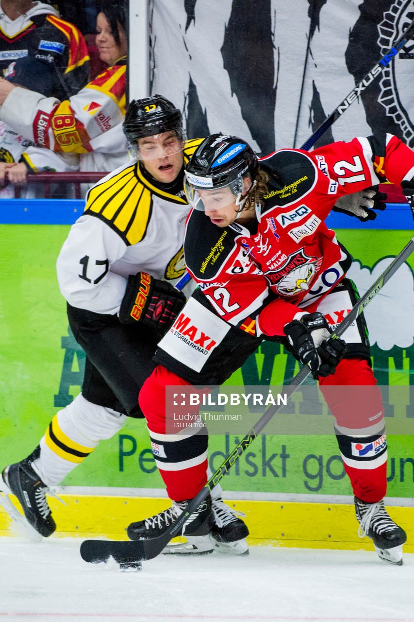 Brynäs Pathrik Westerholm och Malmö Redhawks Andreas