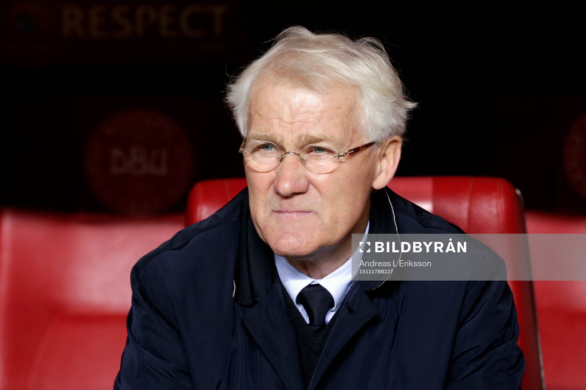 Danmarks förbundskapten Morten Olsen innan fotbollsmatchen