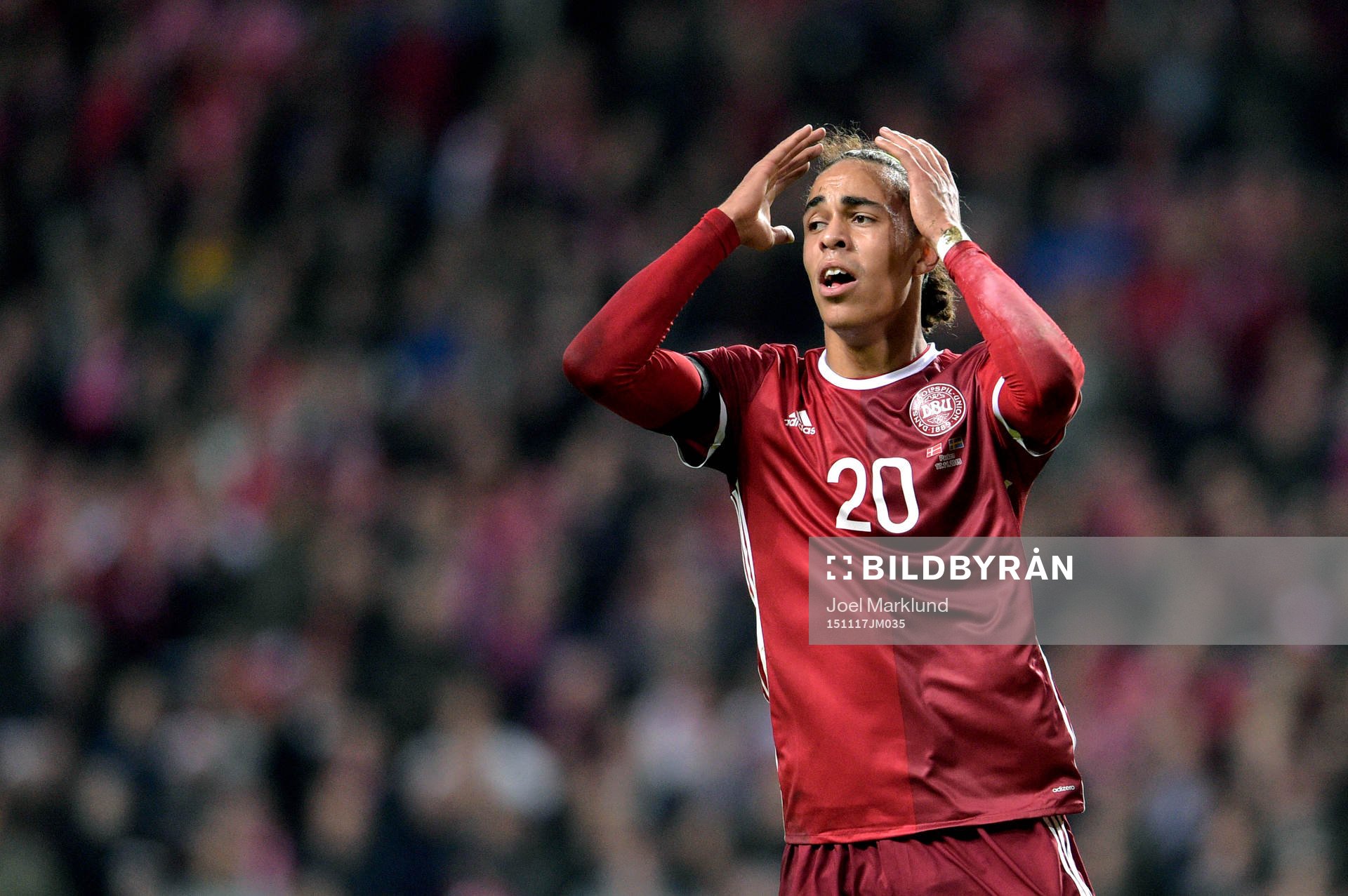 Danmarks Yussuf Poulsen deppar