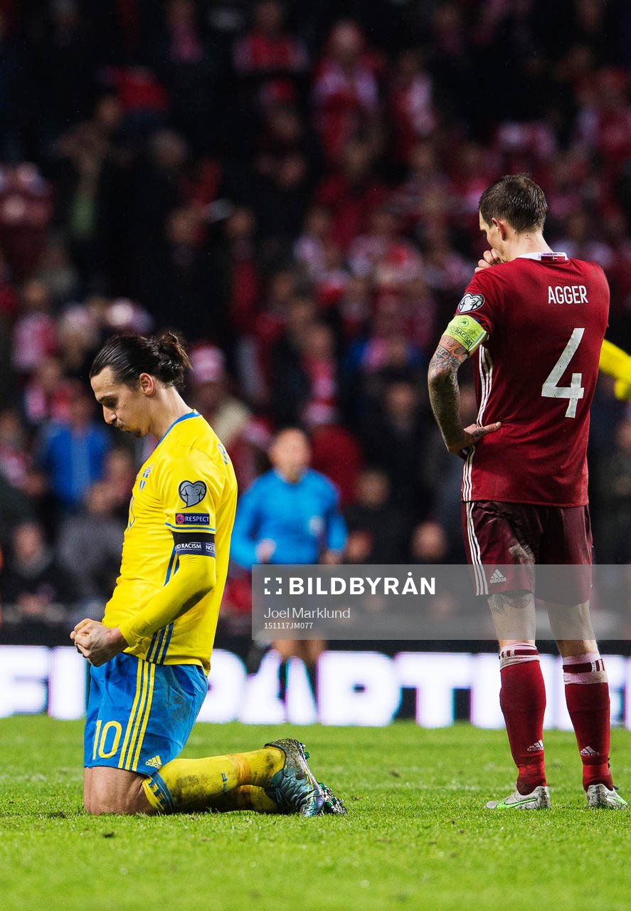Sveriges Zlatan Ibrahimovic jublar
