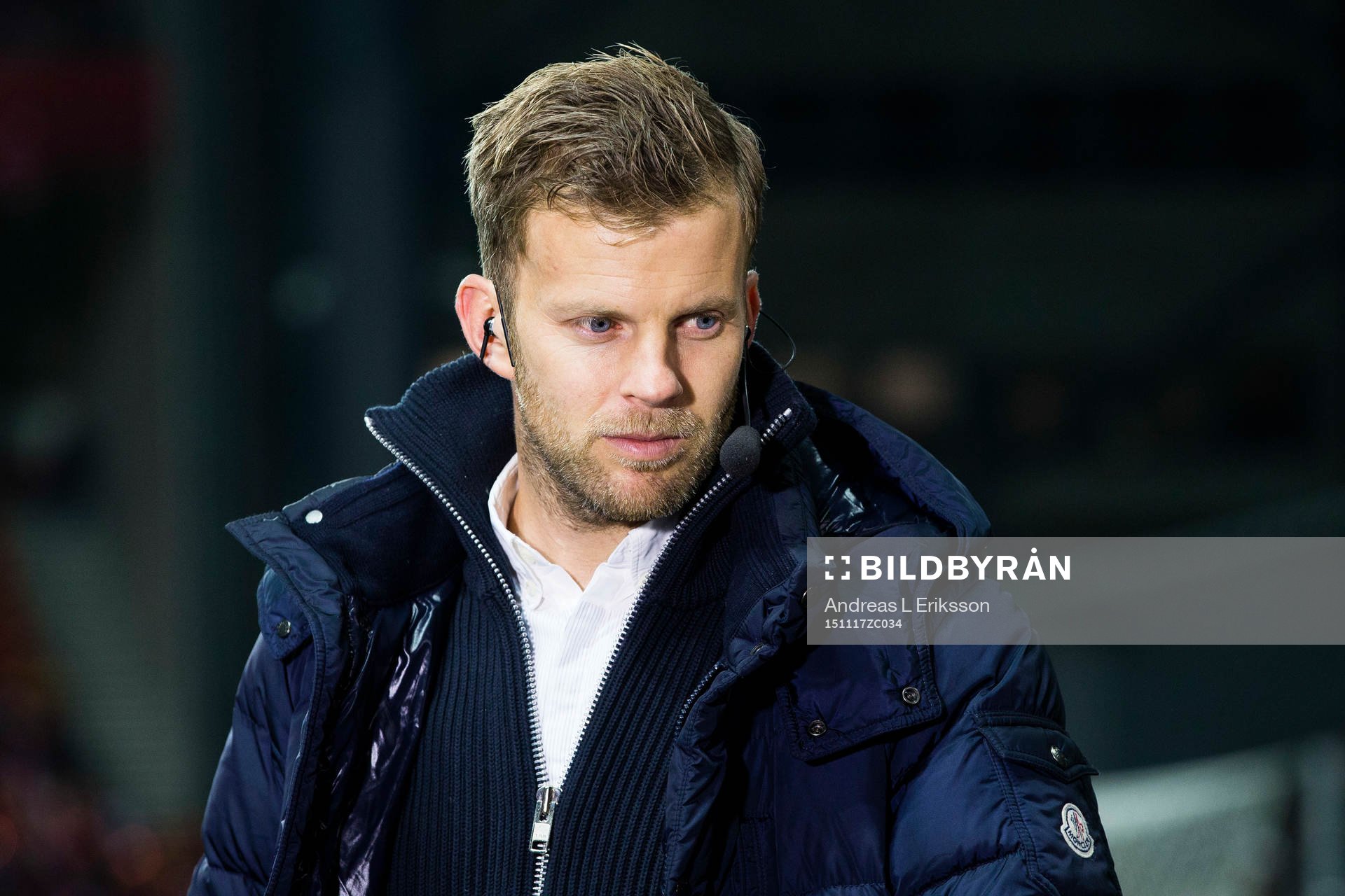 s och Eurosports studio innan fotbollsmatchen i EM-kvalets