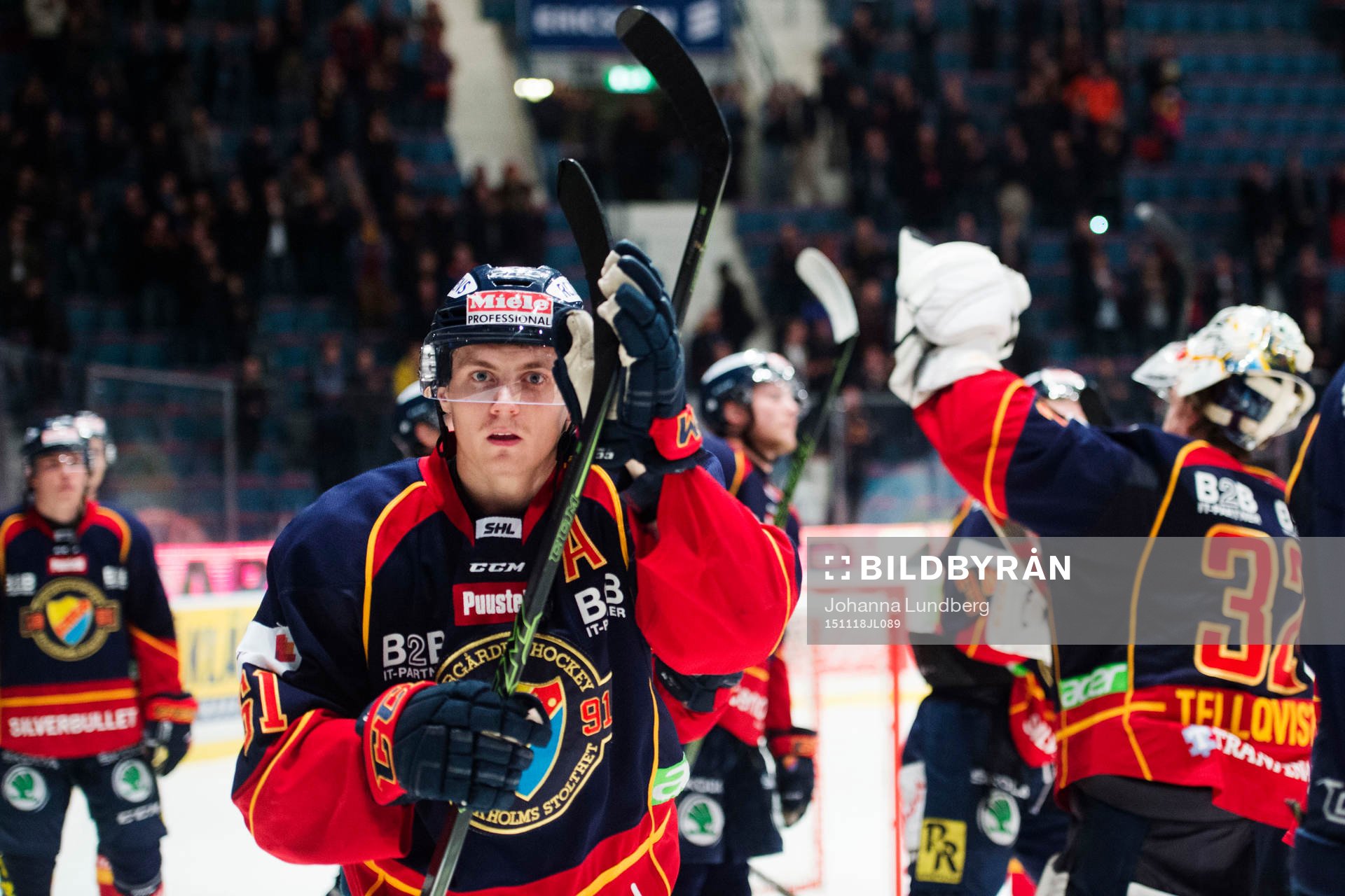 Djurgårdens Markus Ljungh jublar