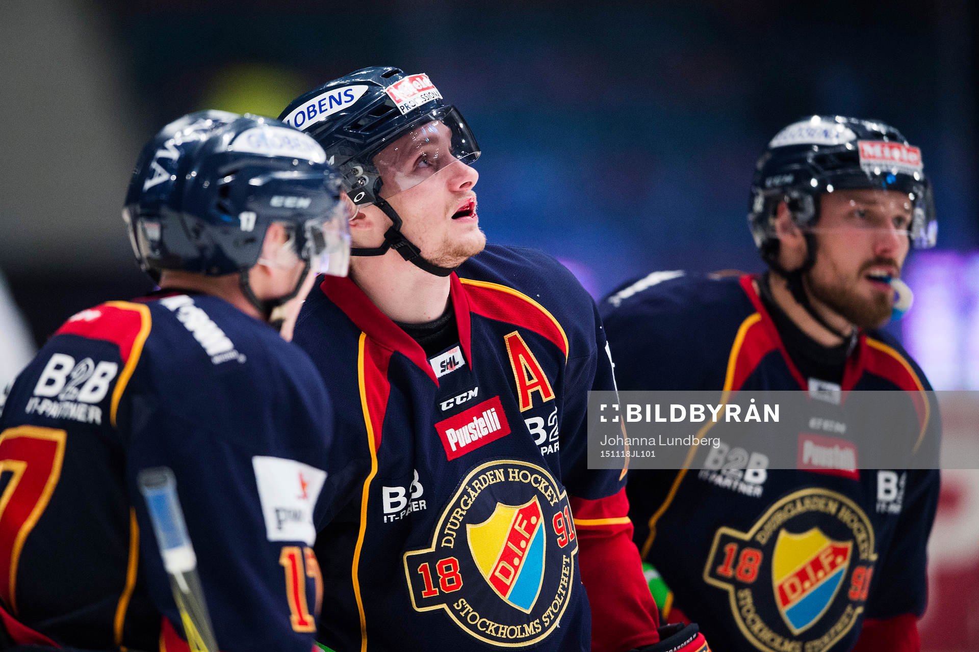 Djurgårdens Alexander Fällström har ont