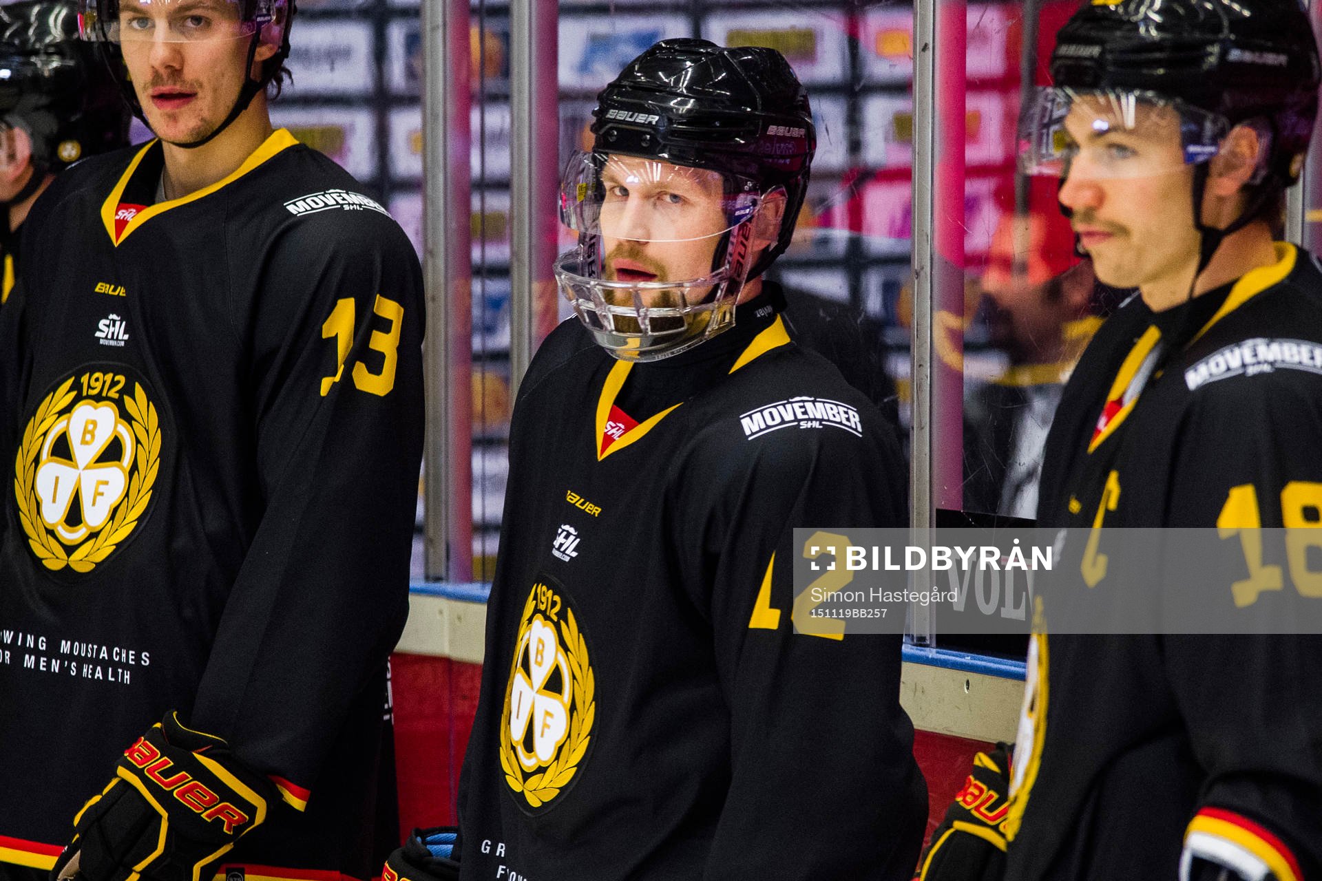 Brynäs Petr Vrana före ishockeymatchen i SHL mellan