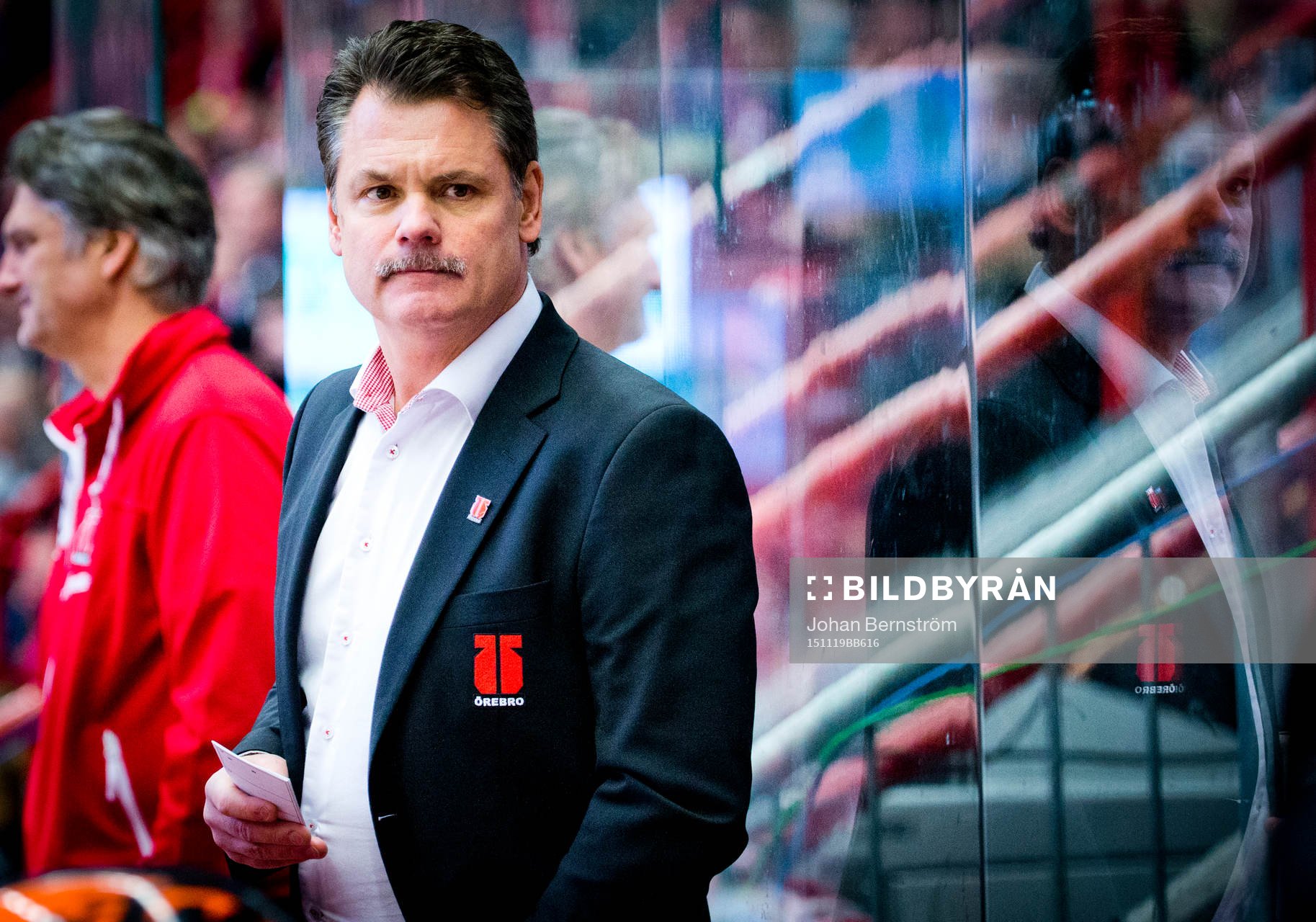 Örebros assisterande tränare Lars Ivarsson med mustasch
