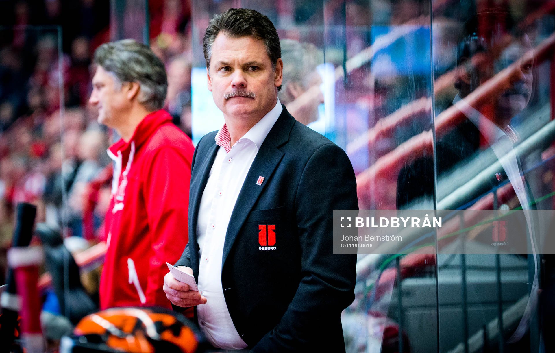 Örebros assisterande tränare Lars Ivarsson med mustasch