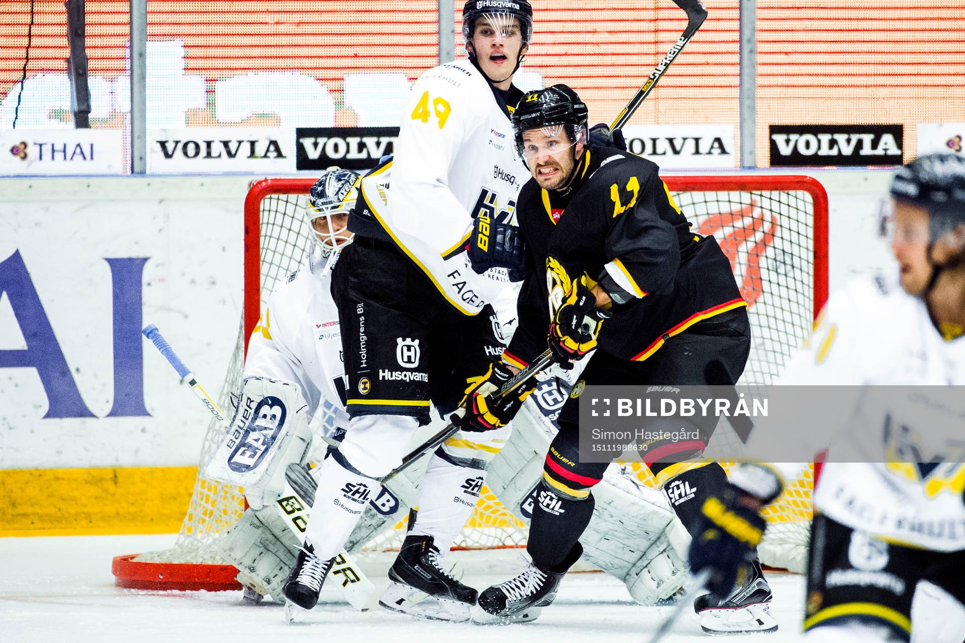 s målvakt Fredrik Pettersson-Wentzel och Axel Eidstedt