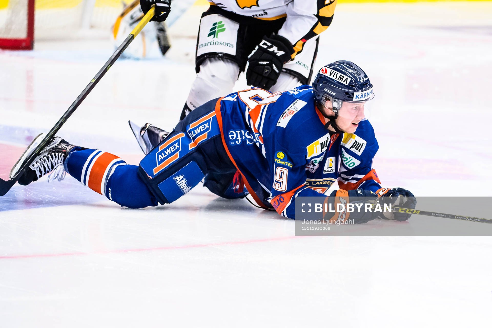 Växjös Tuomas Kiiskinen faller