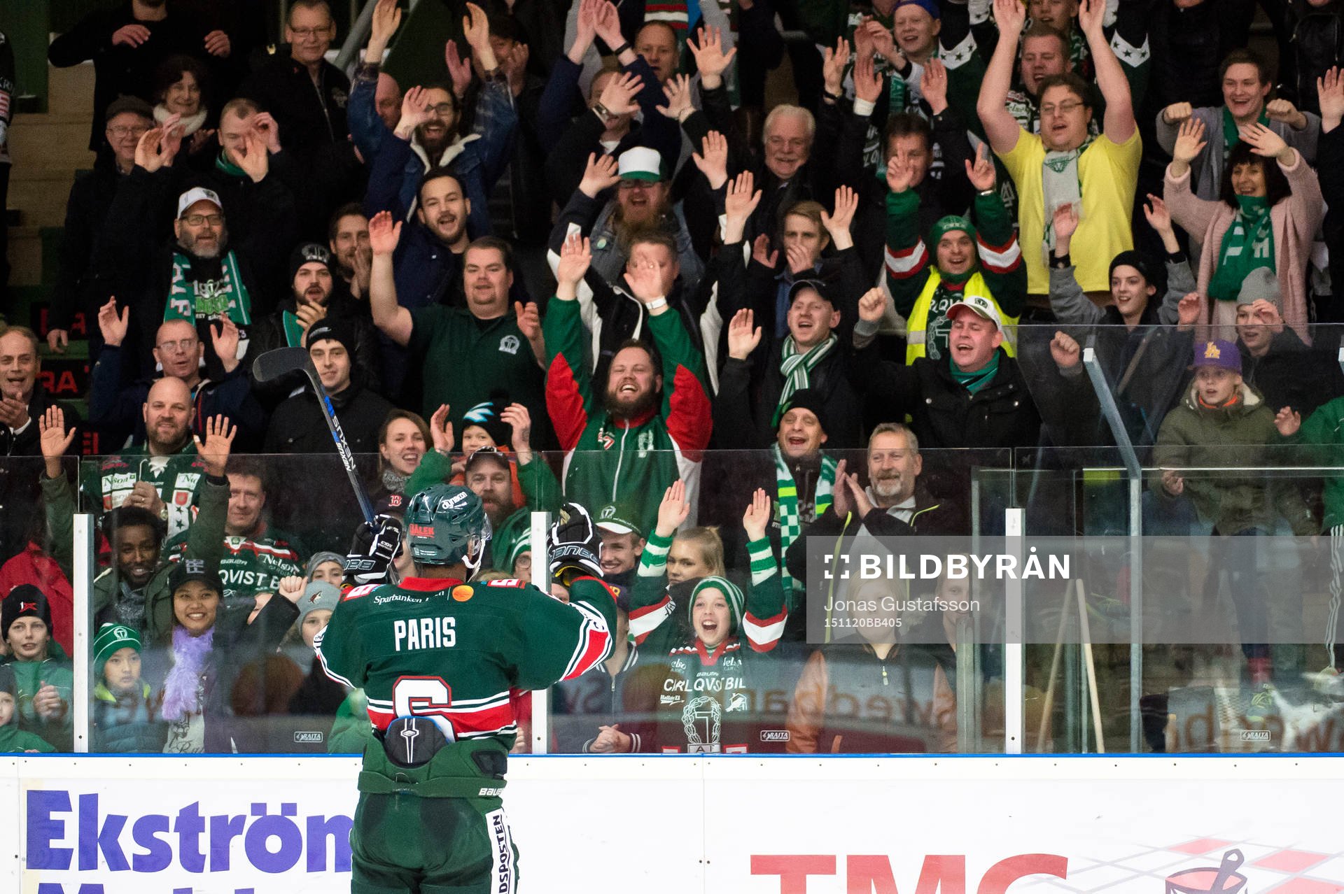 Tingsryds Drew Paris jublar mot Tingsryds hejarklack