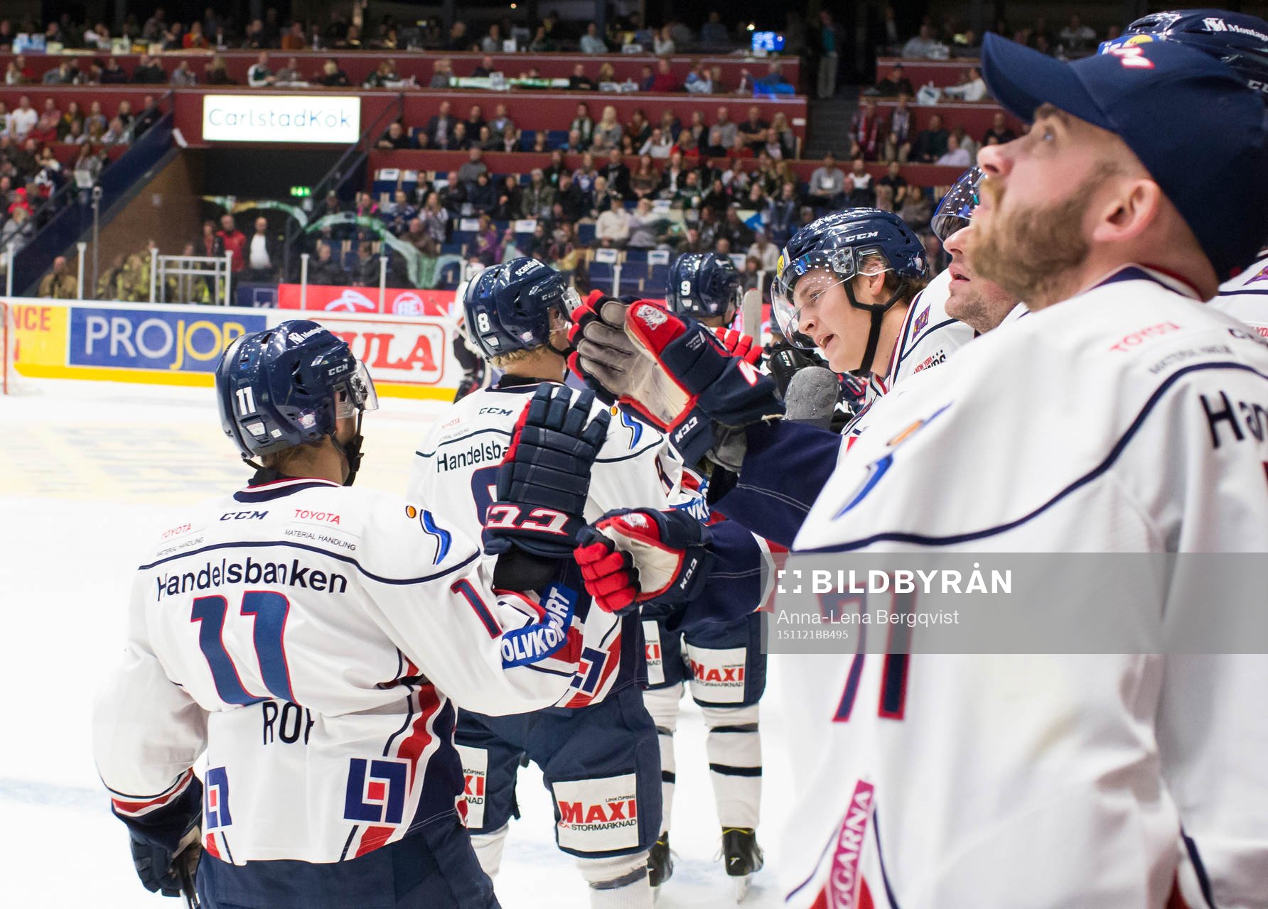 Linköpings firar mål 1-1