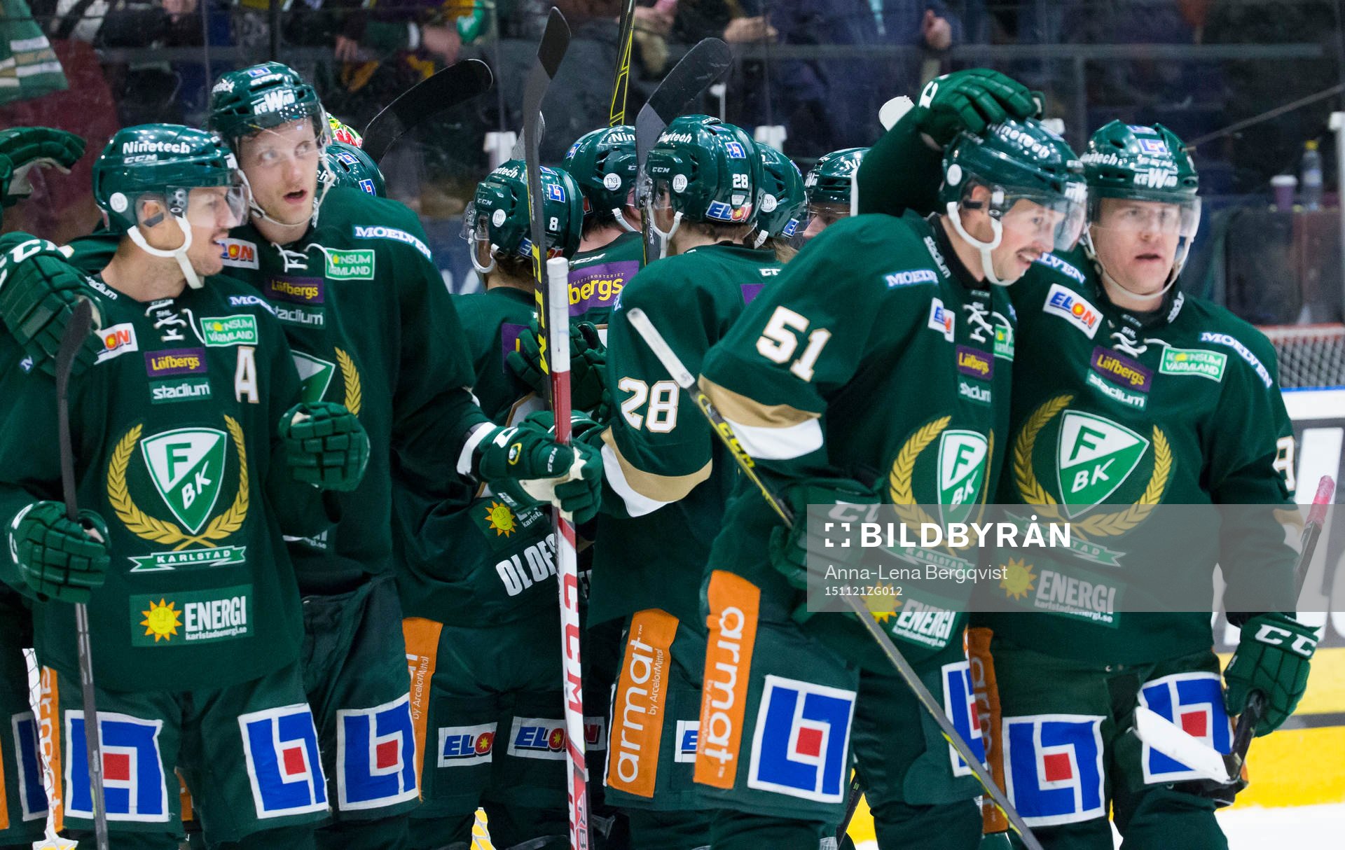 Färjestads Ole-Kristian Tollefsen, Johan Ryno , Rickard