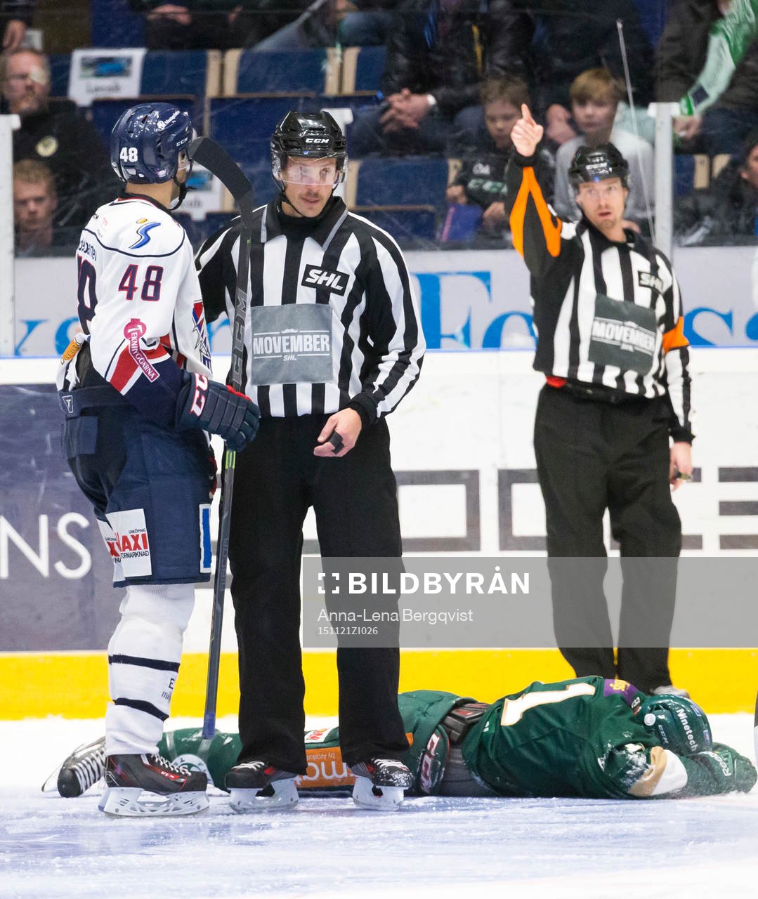 under ishockeymatchen i SHL mellan Färjestad och Linköping