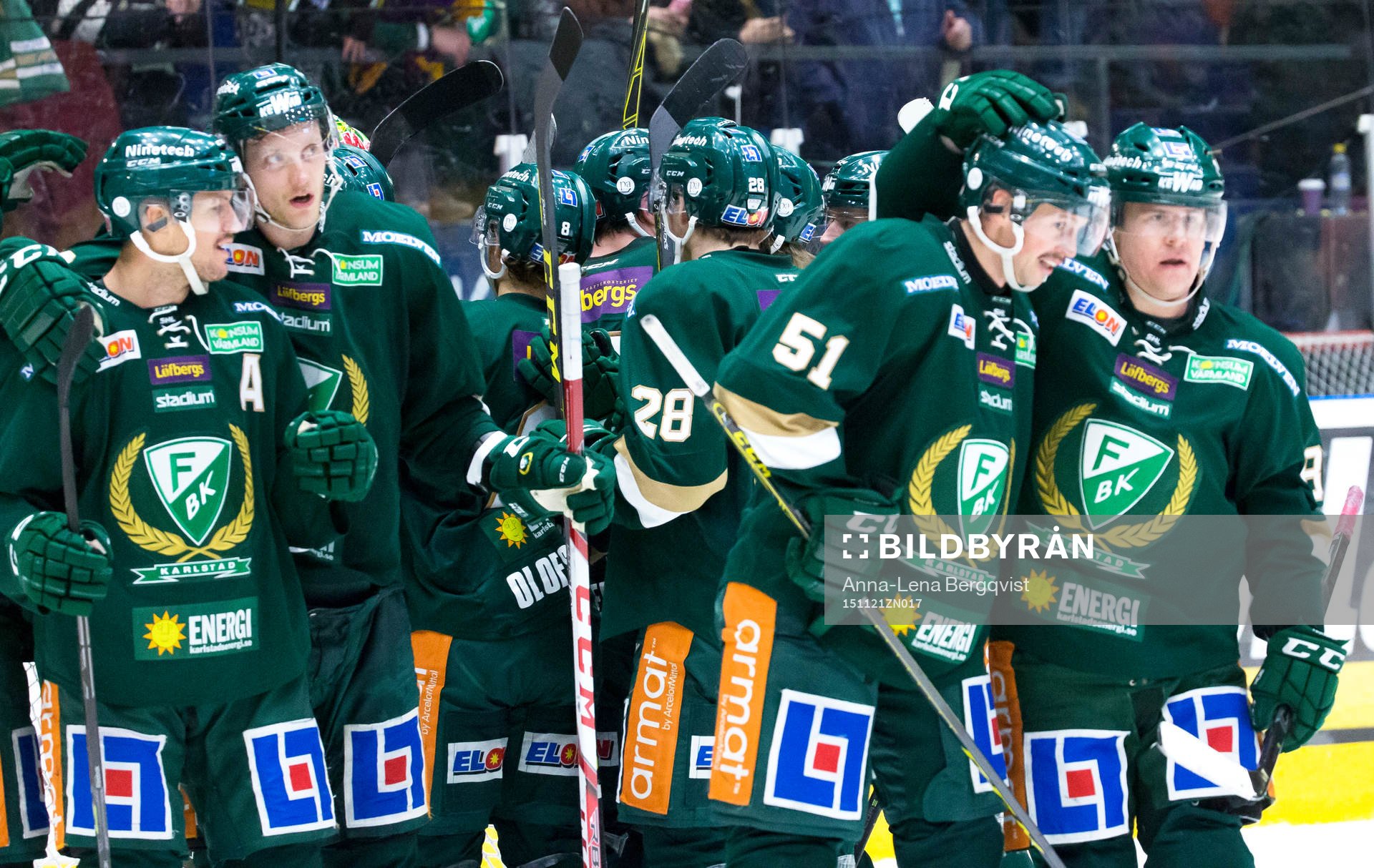 Färjestads Ole-Kristian Tollefsen, Johan Ryno , Rickard