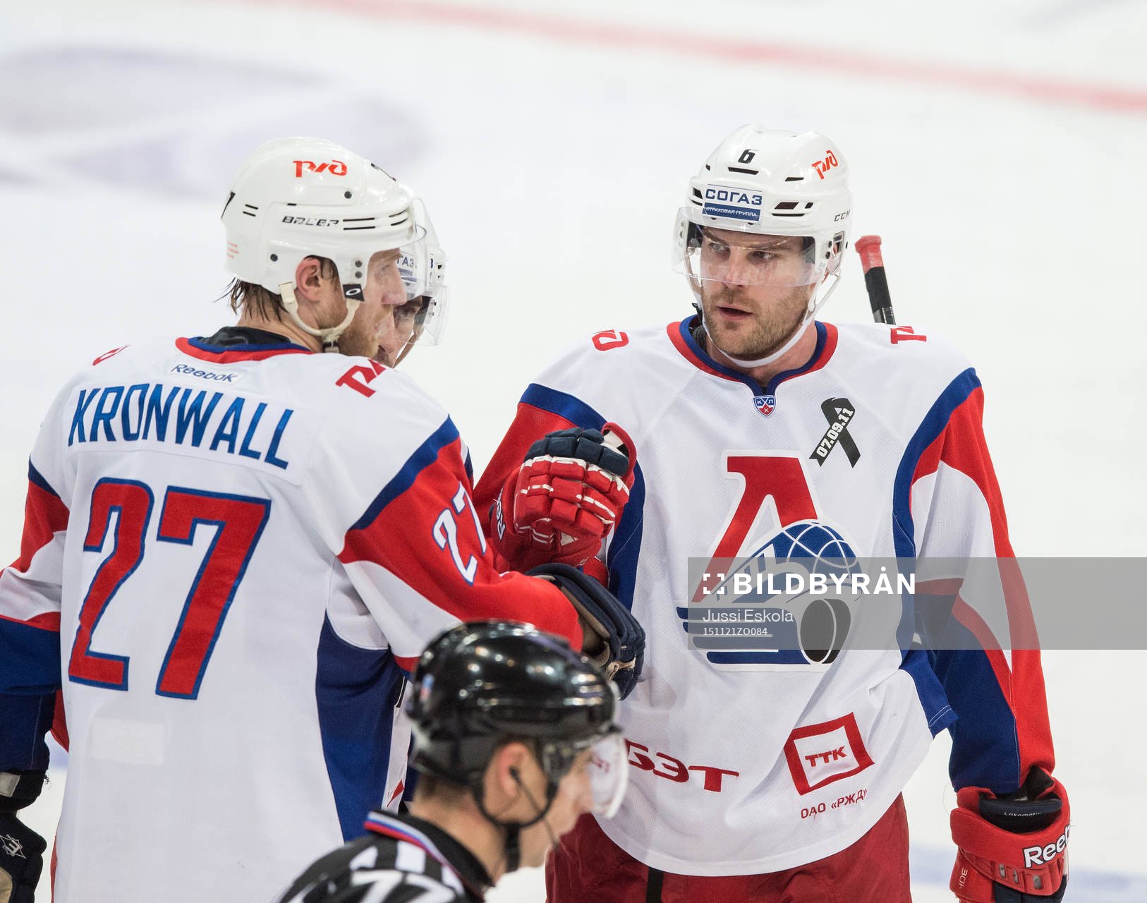 Patrik Hersley. Staffan Kronwall (left). Jokerit -