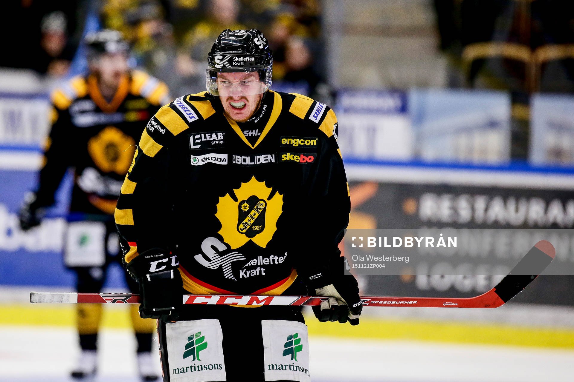 Skellefteås Niclas Burström  grinade illa