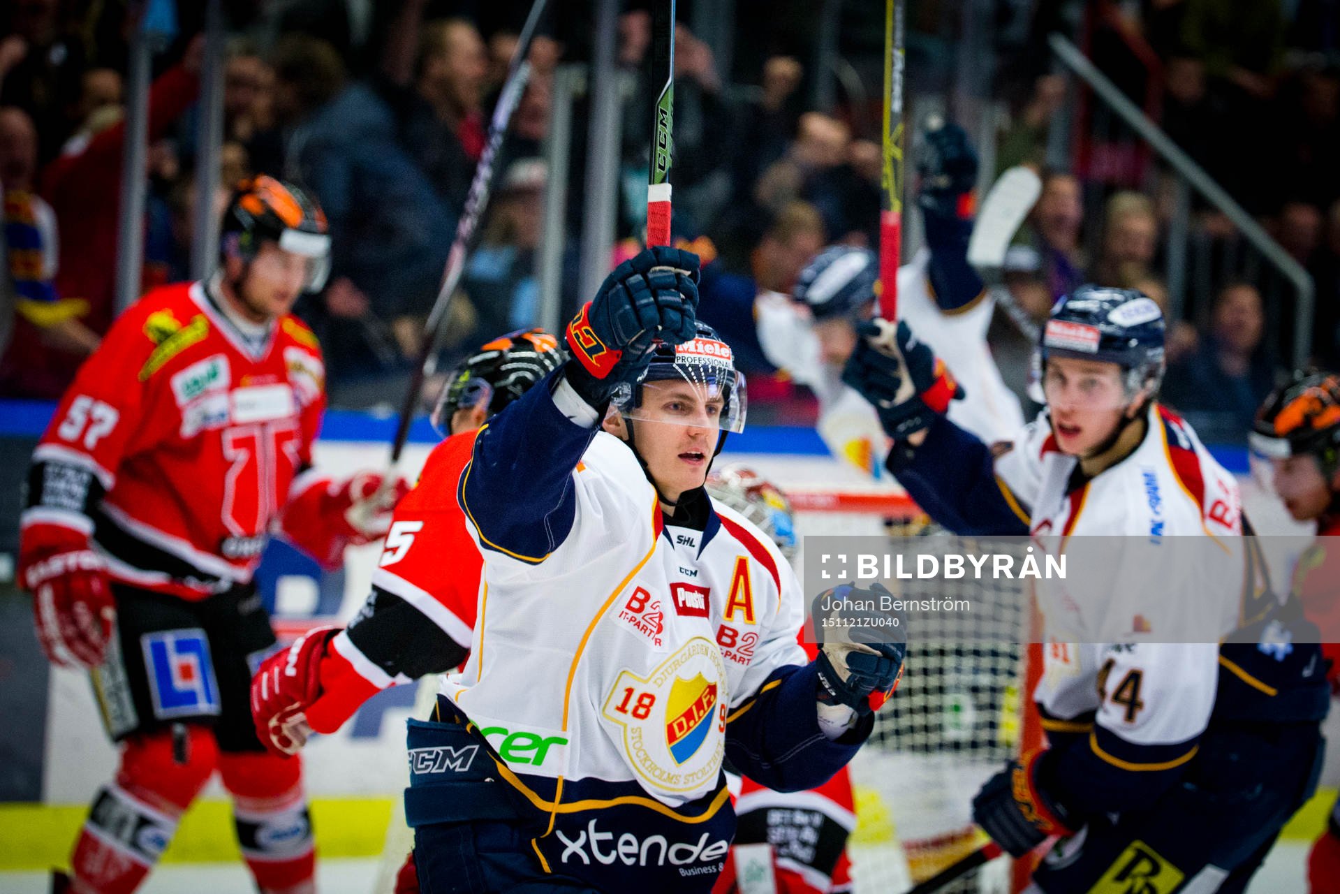 Djurgårdens Markus Ljungh gör 3-4 och jublar