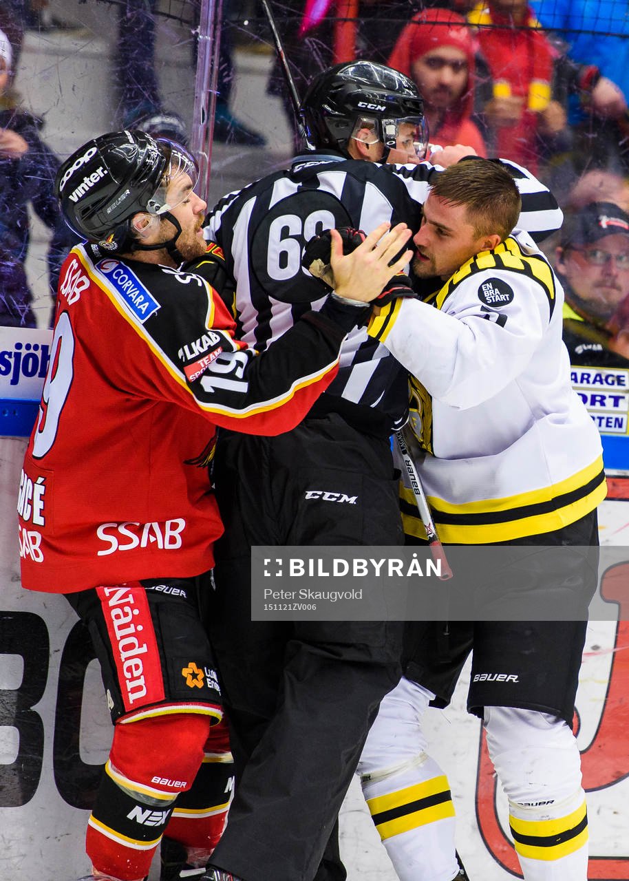 Luleås Jacob Lagacé i bråk med Brynäs Lukas Kilström
