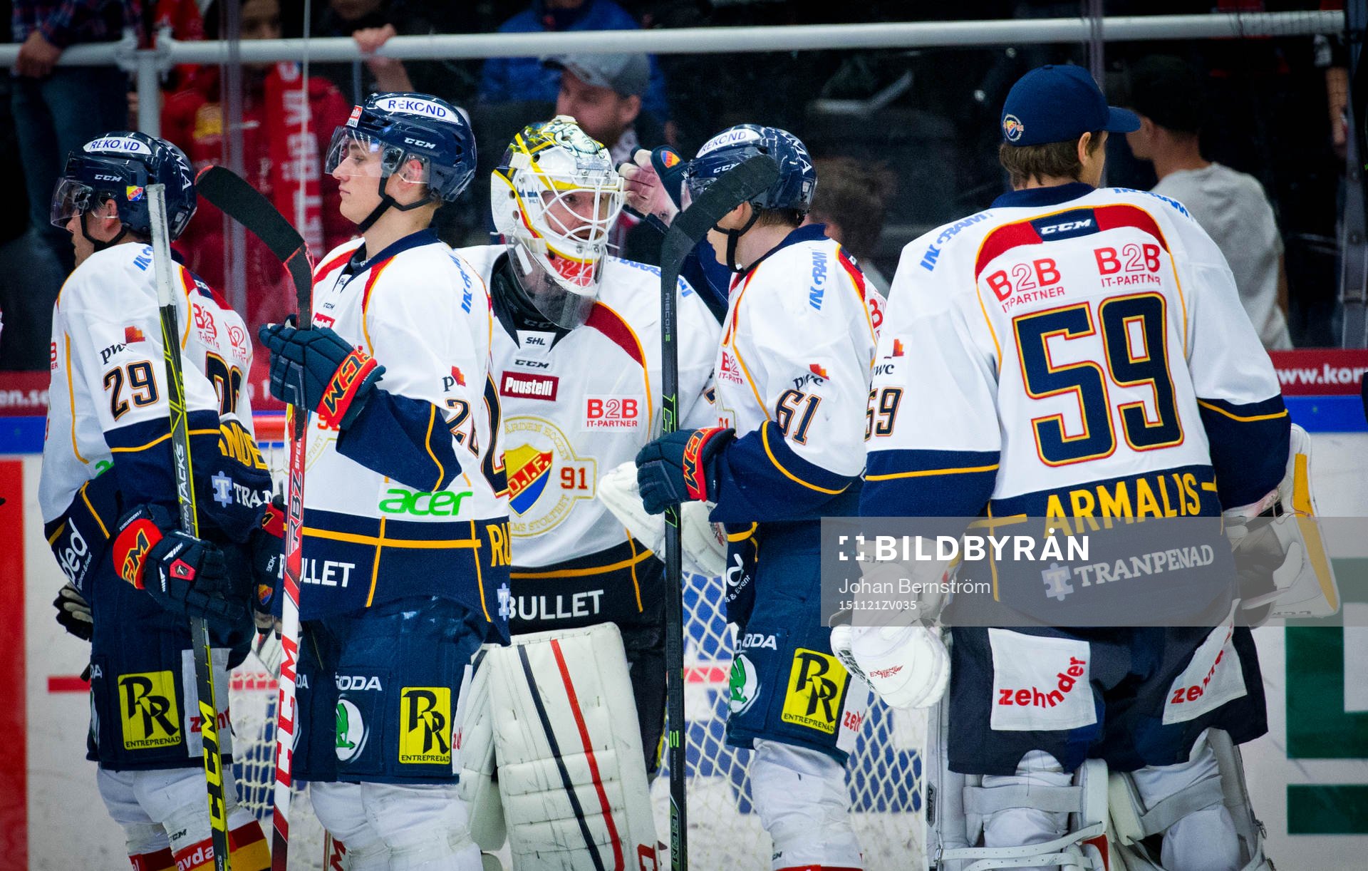 Jubel hos Djurgårdens målvakt Mikael Tellqvist