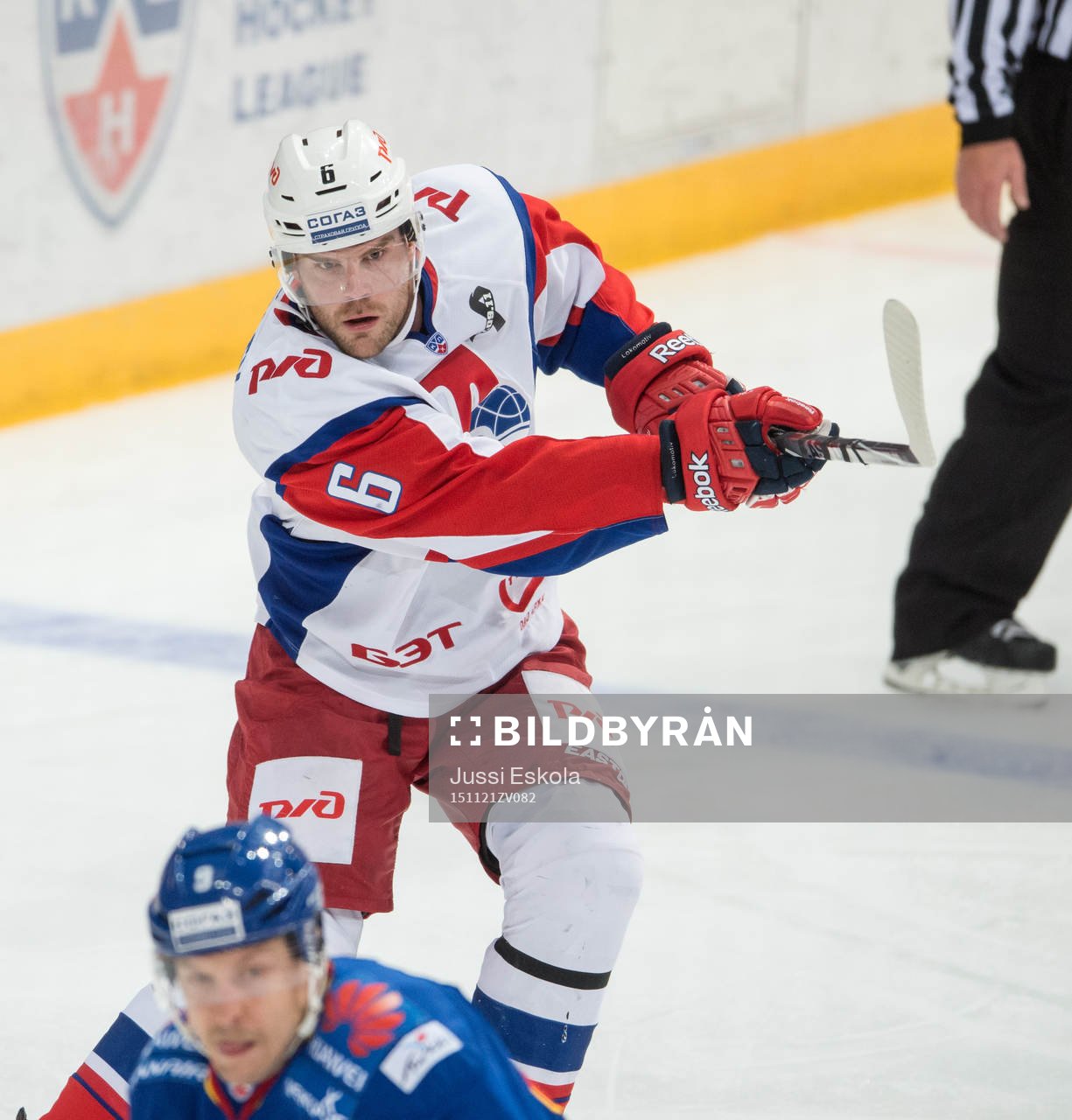 Patrik Hersley. Jokerit - Lokomotiv Jaroslav. KHL.