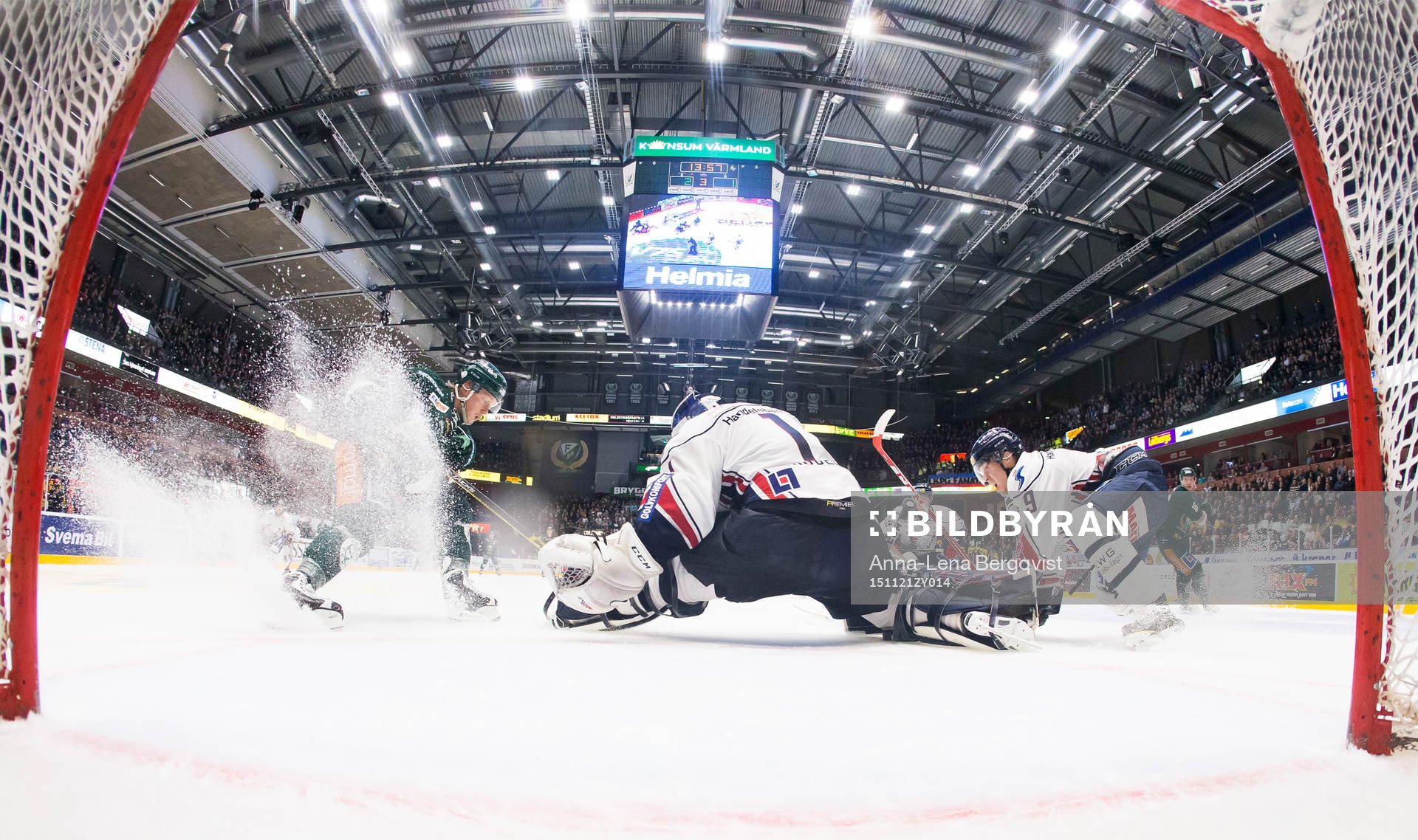 Färjestads Rasmus Asplund gör mål 3-1 och Linköpings