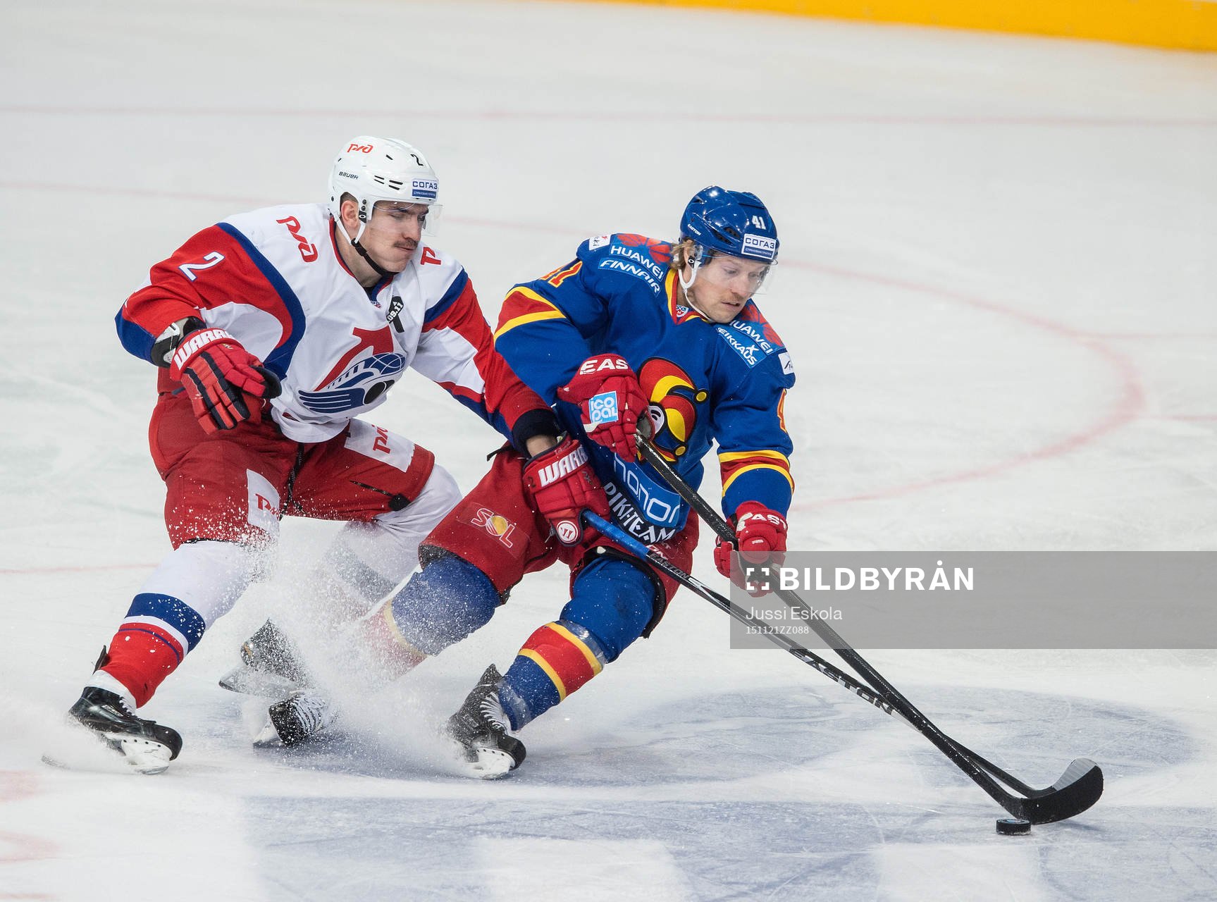 Mathis Olimb (oik). Jokerit - Lokomotiv Jaroslav. KHL.