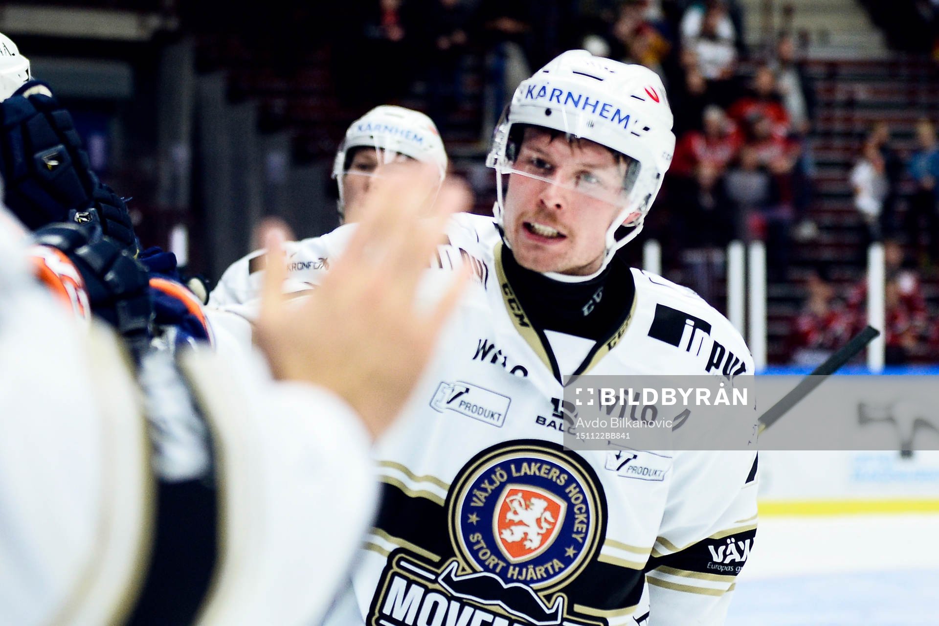 Växjös Alexander Johansson jublar