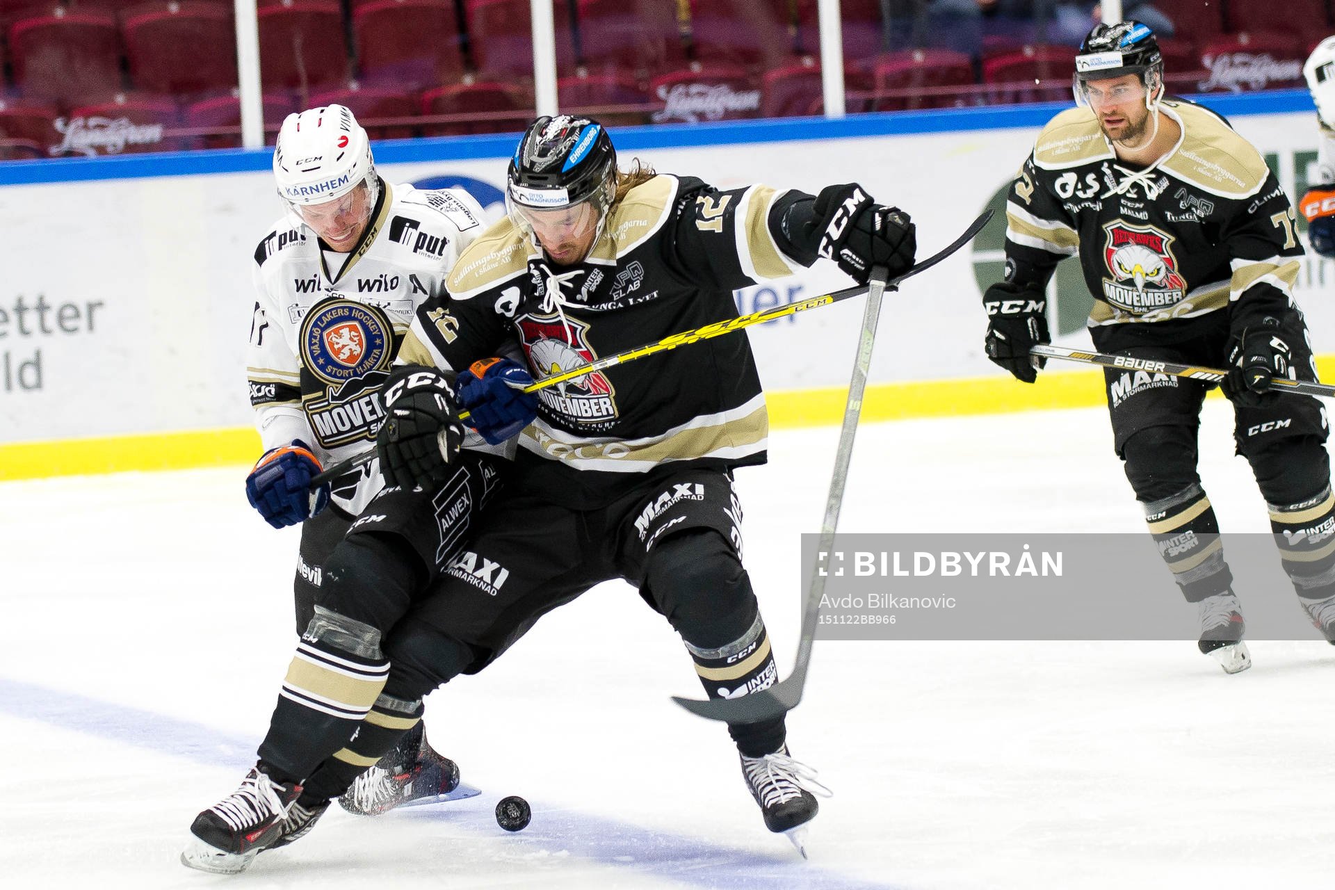 Växjös Alexander Johansson och Malmö Redhawks  Andreas