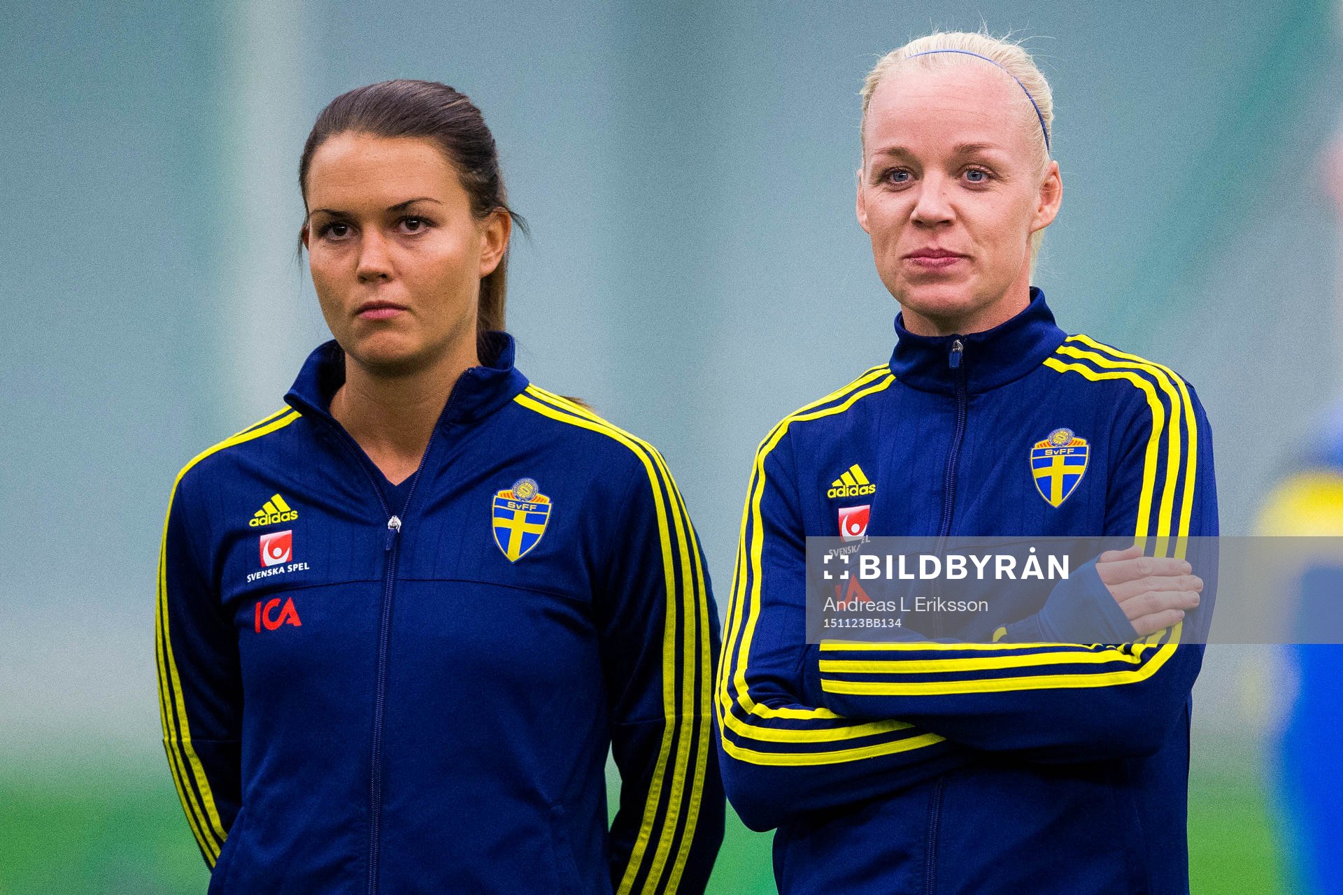 Sveriges Emilia Appelqvist och Caroline Seger