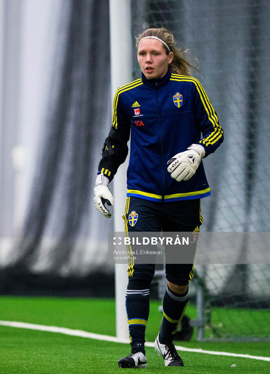 Sveriges målvakt Jennifer Falk